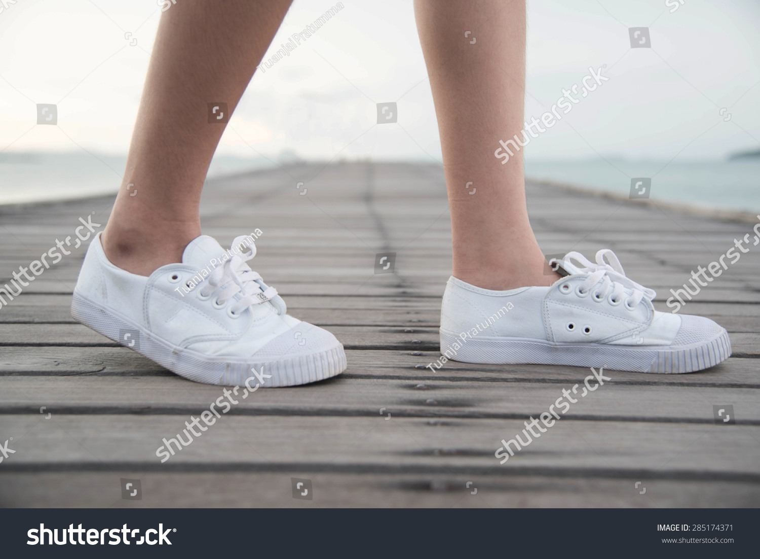 action white canvas shoes