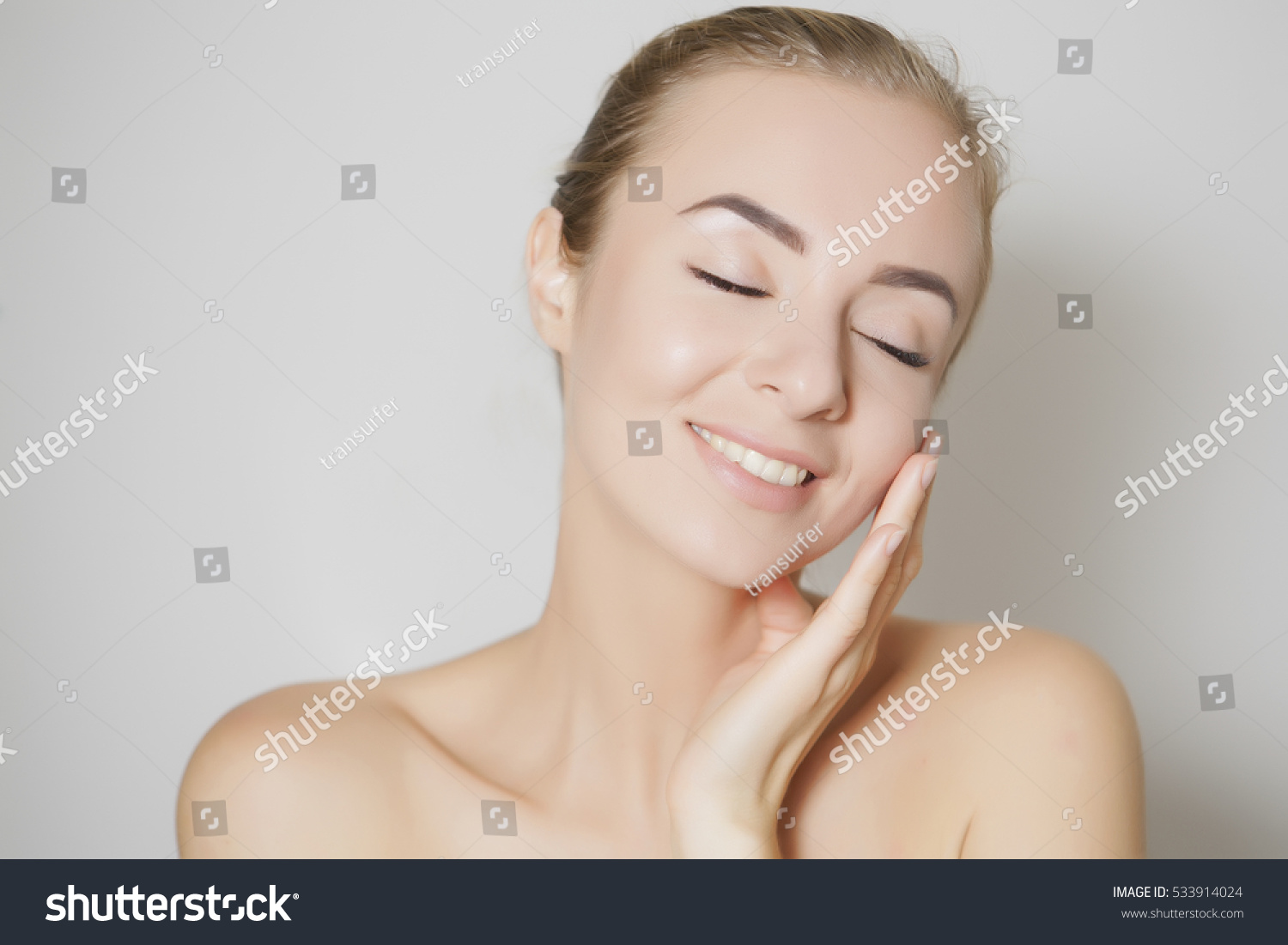 Woman Removing Old Skin Her Fsce Stock Photo Edit Now