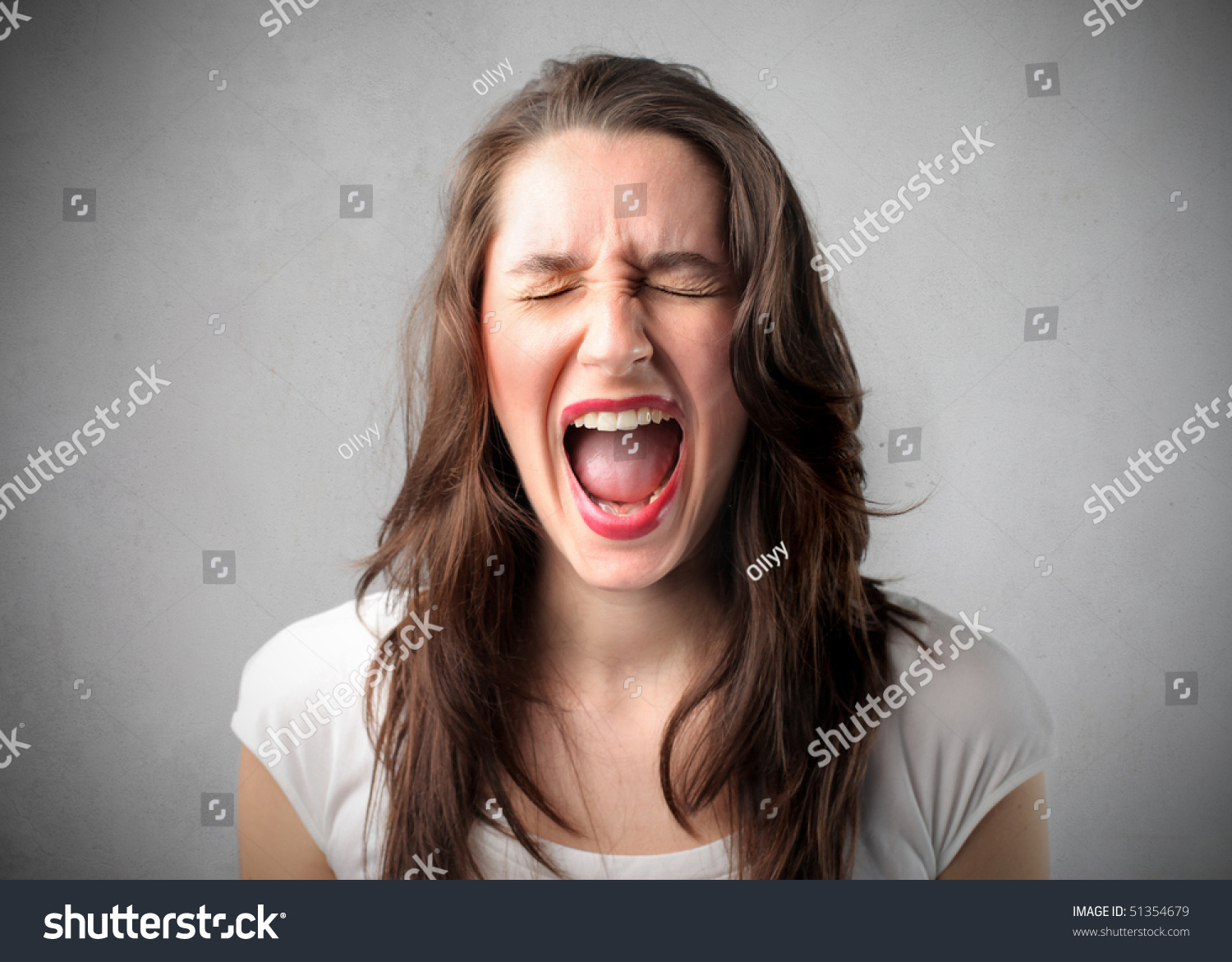 Woman Screaming Stock Photo 51354679 : Shutterstock