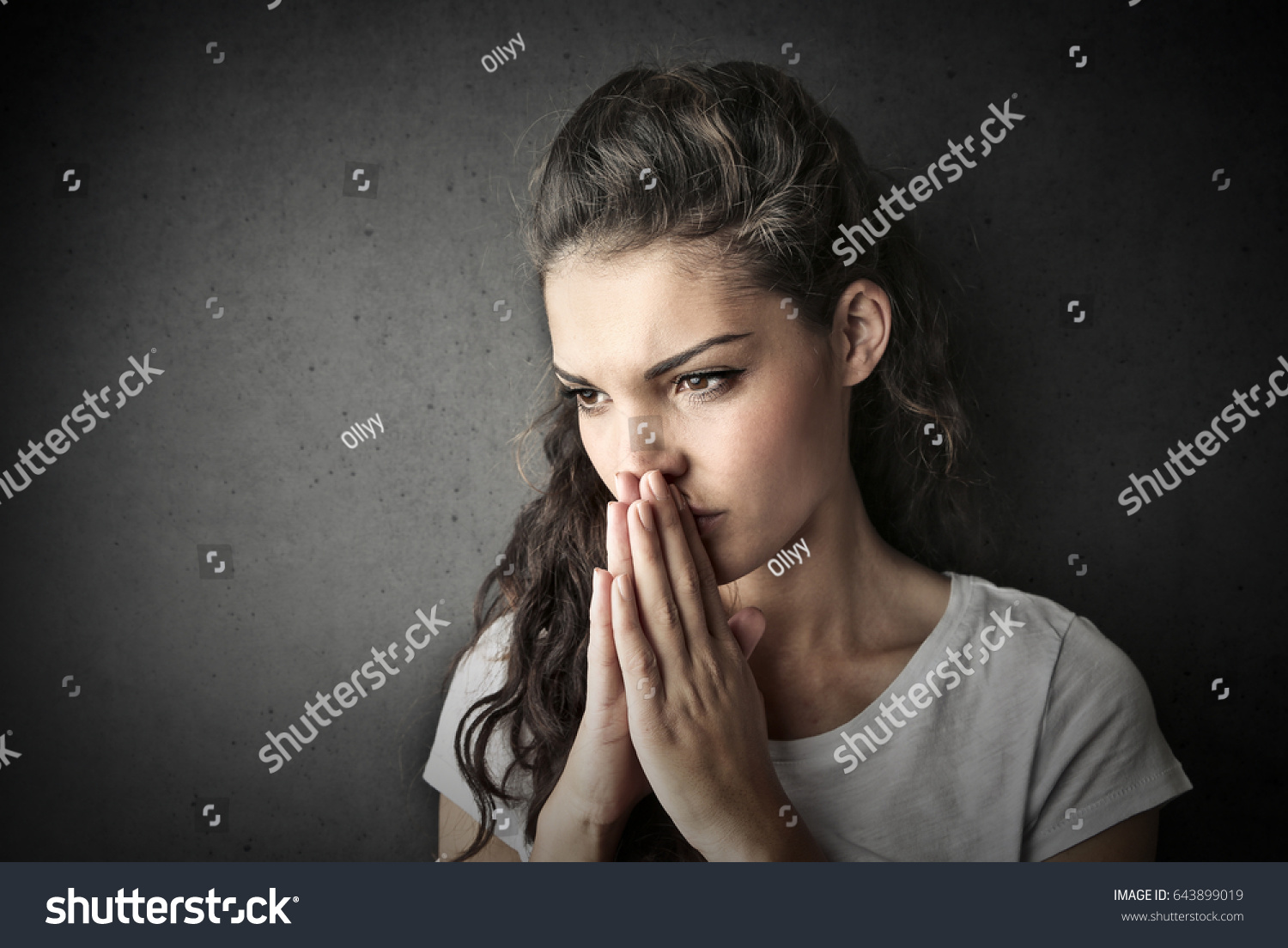 Woman Thinking Stock Photo 643899019 | Shutterstock