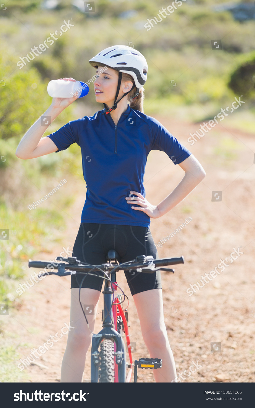 biking in water