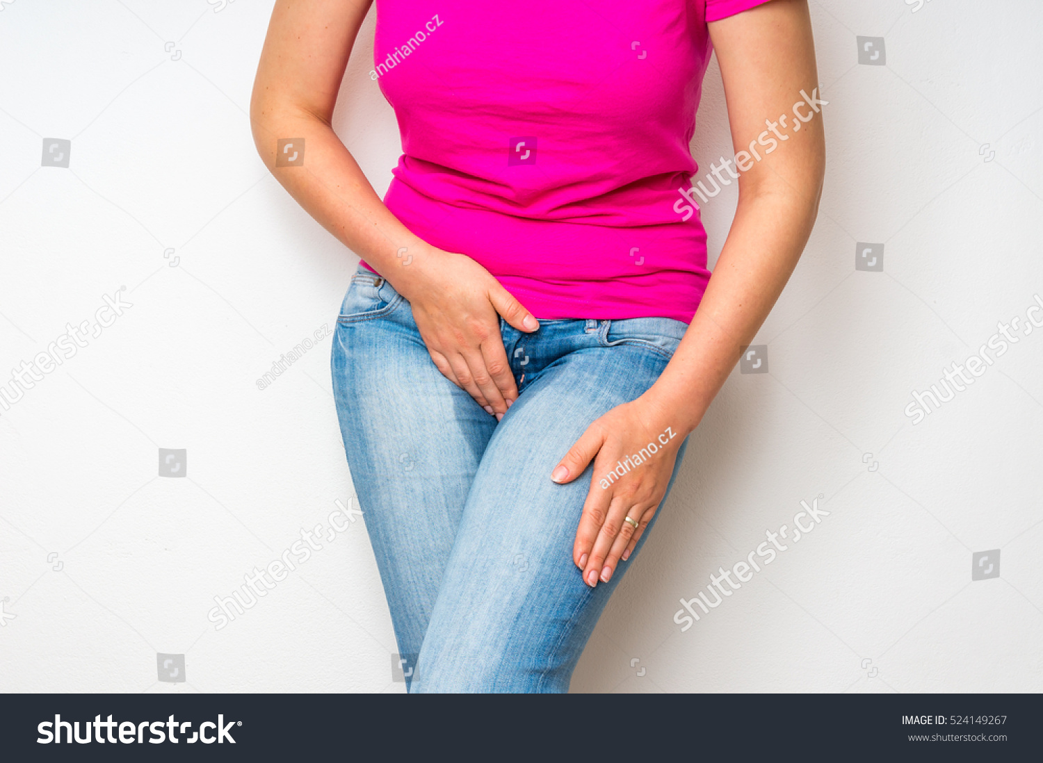 Girl Peeing In Her Diaper