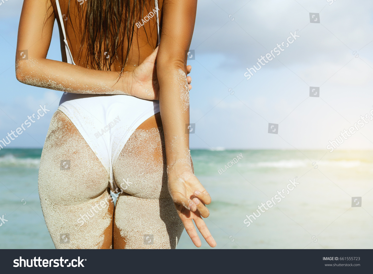 sexy wife on beach pics