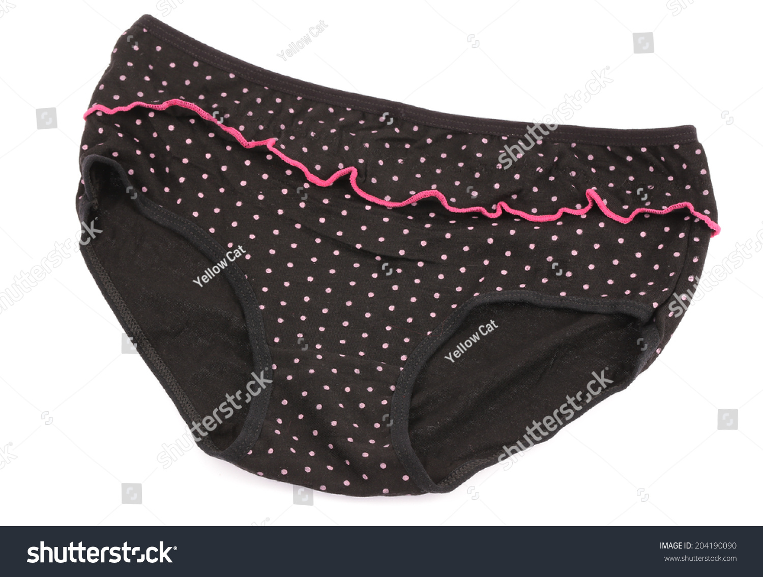 Womans Panties Isolated On White Background Stock Photo 204190090 ...