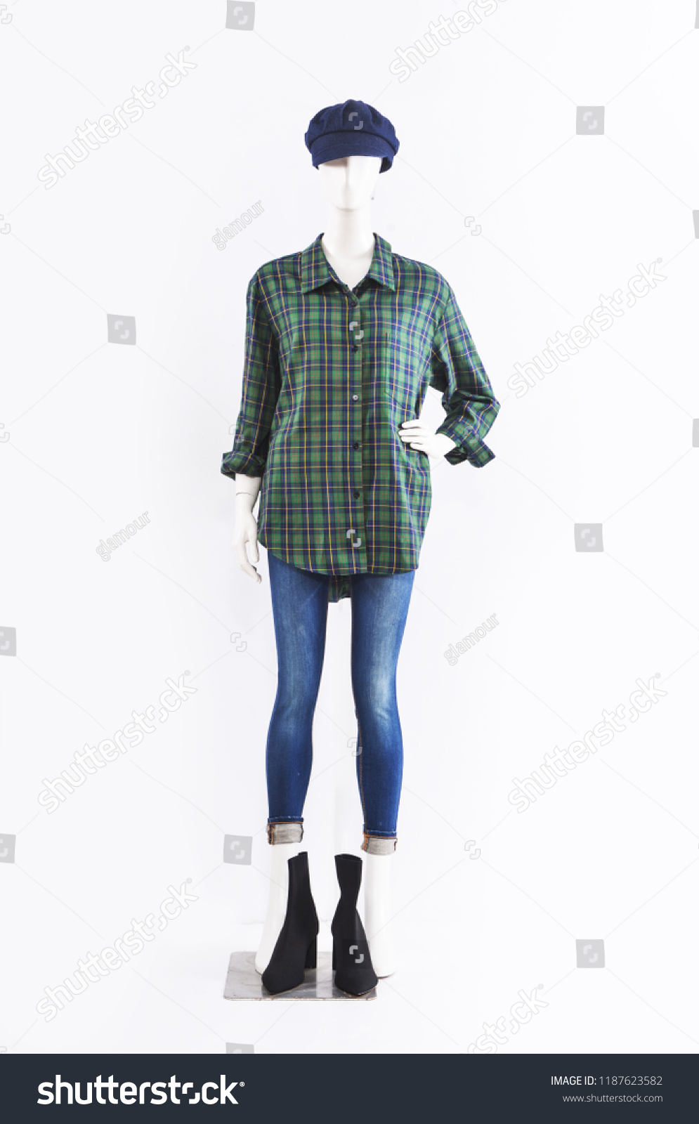 Women Full Mannequin Stripy Shirts Blue Stock Photo Edit Now 1187623582 - light blue jeans roblox