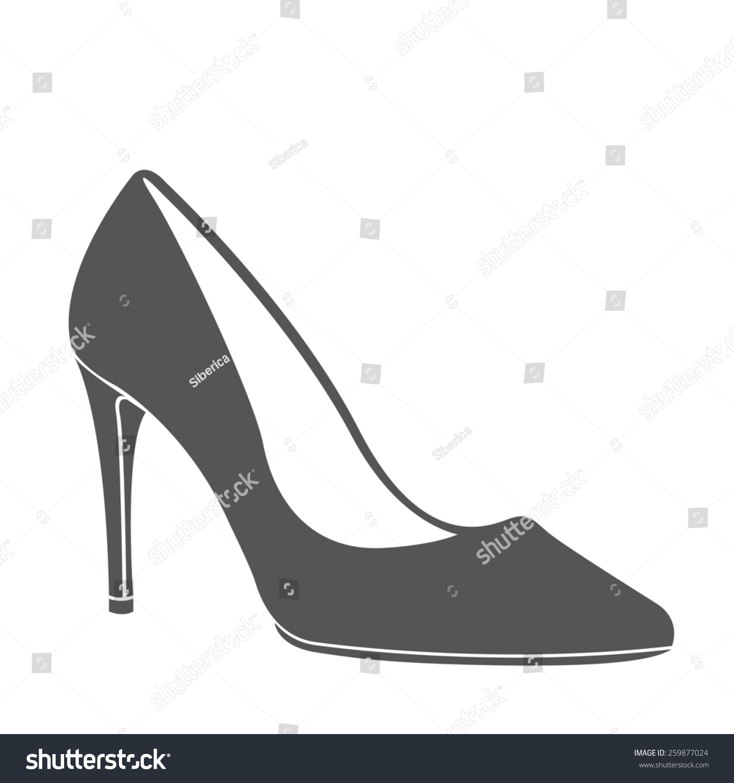 Women High Heel Shoe Design Template Stock Illustration 24 Pertaining To High Heel Template For Cards