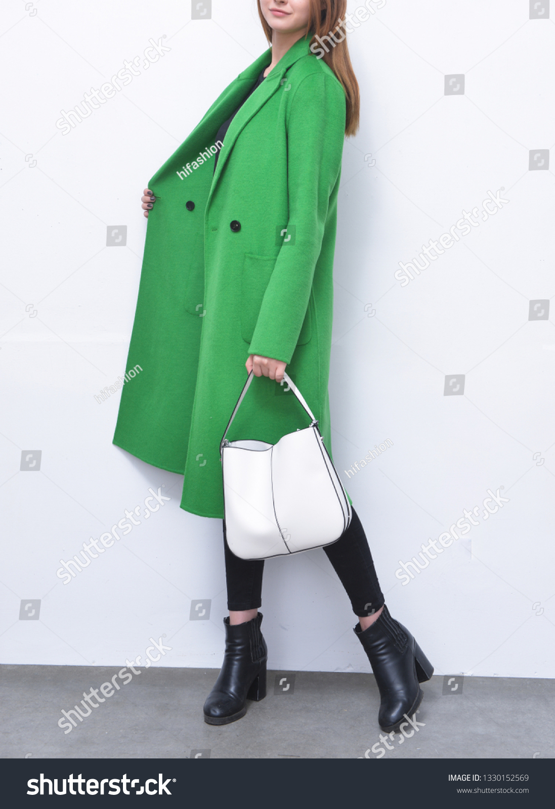 bright green coat womens