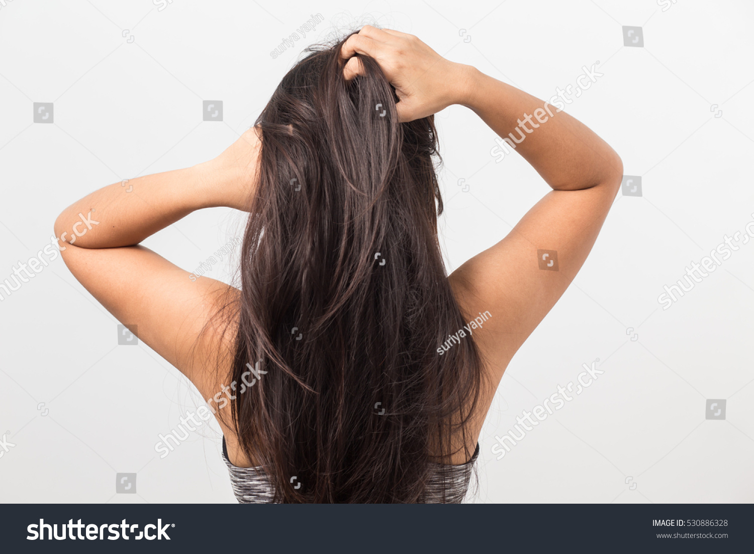 Women Itching Scalp Itchy His Hair Stock Photo 530886328 - Shutterstock