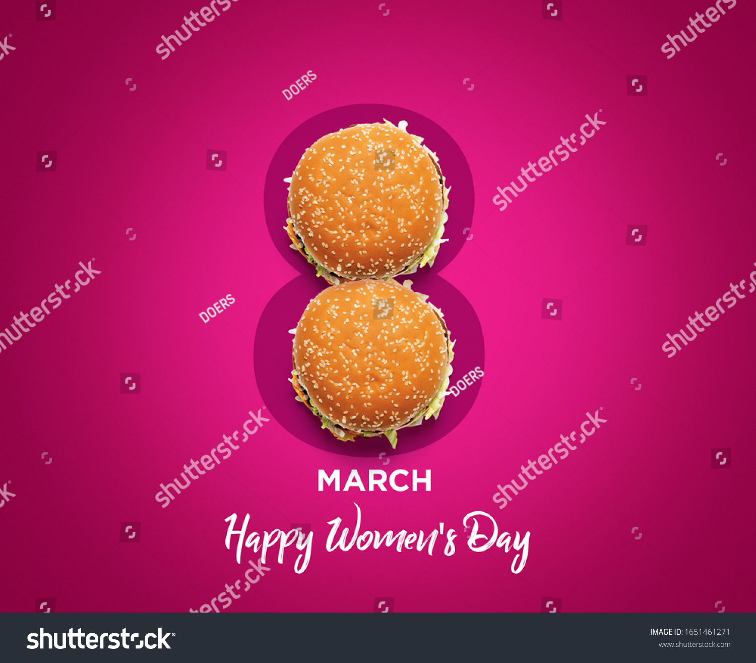 Womens Day March 8 Number Symbol Stock Photo (Edit Now) 1651461271