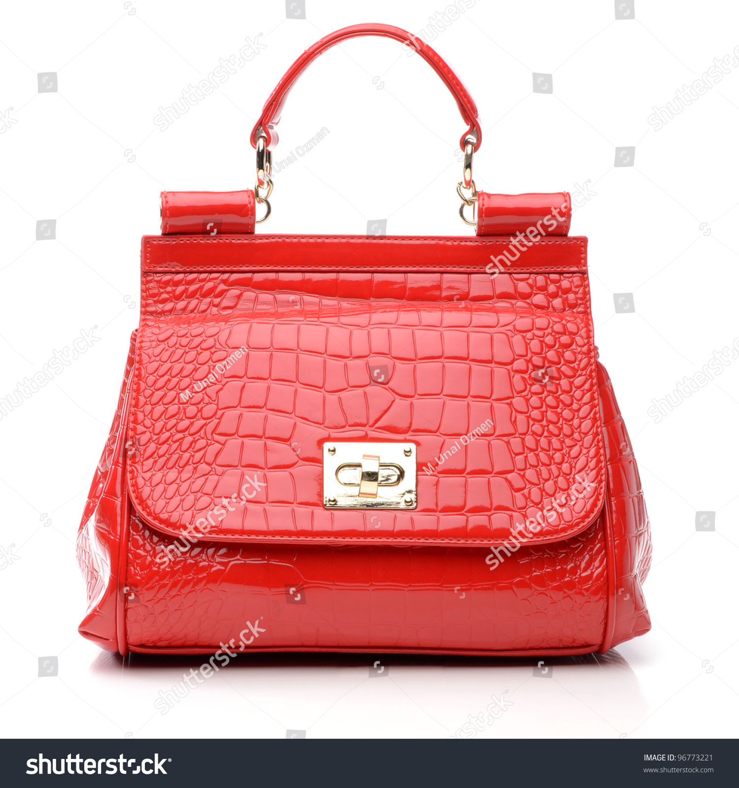 Women'S Handbag On White Background Stock Photo 96773221 : Shutterstock