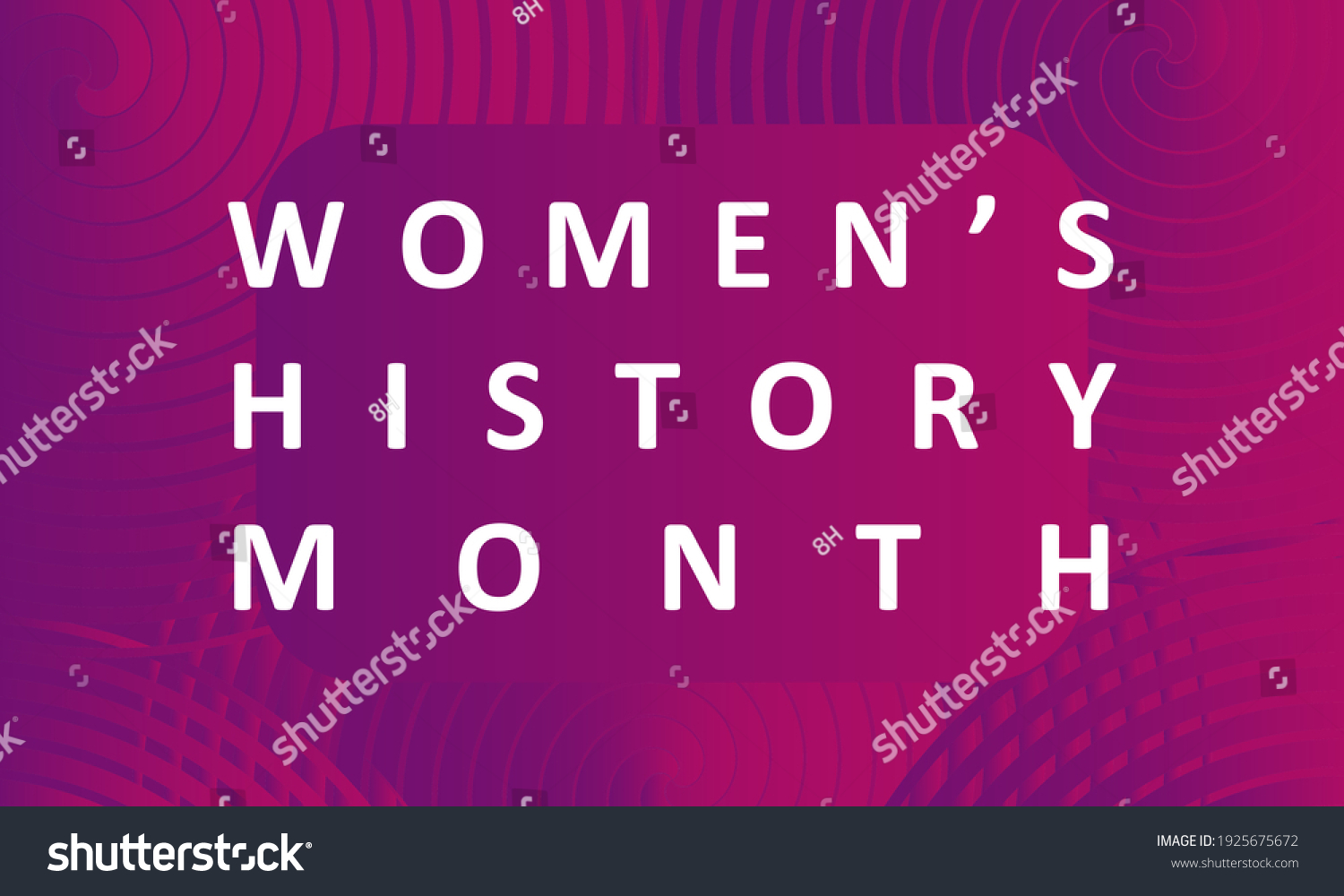 Womens History Month Card Poster Template Stock Illustration 1925675672 0519