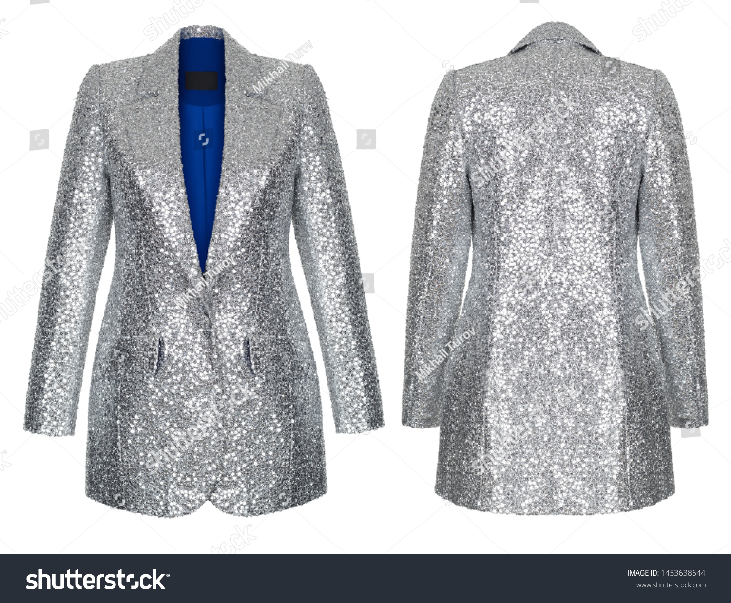 formal silver jacket