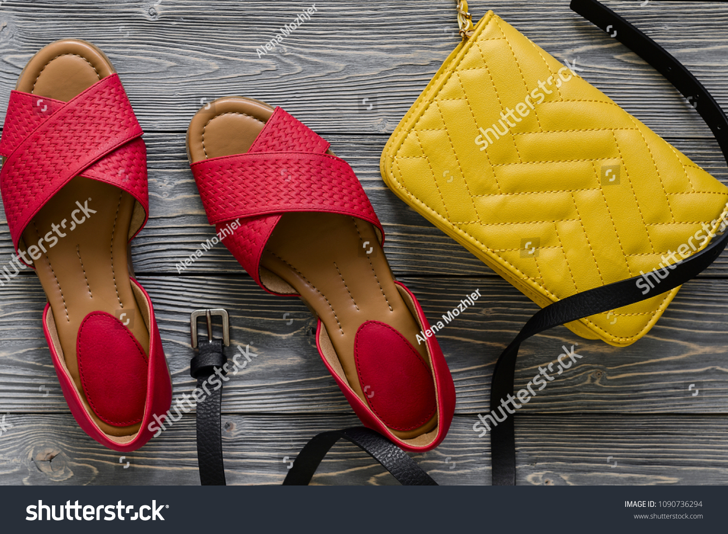 red flat sandals women's shoes