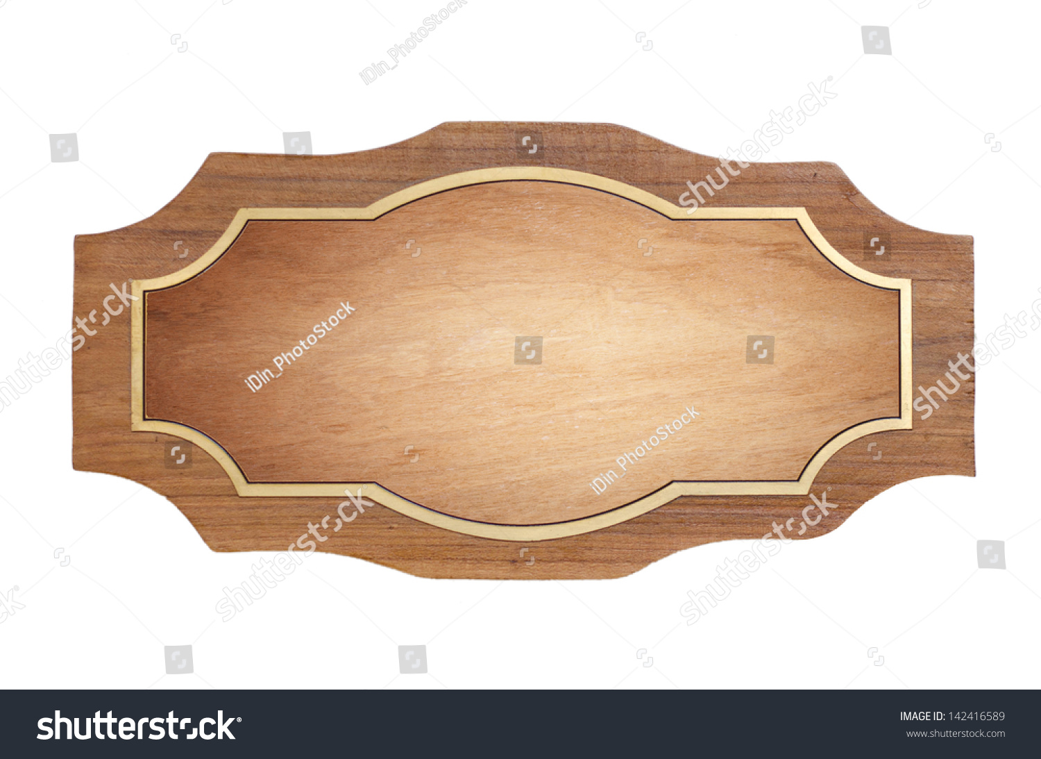 Wood Sign, Isolated On White Stock Photo 142416589 : Shutterstock