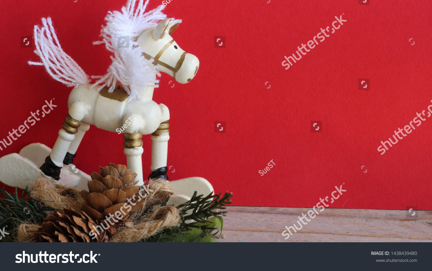 pine rocking horse