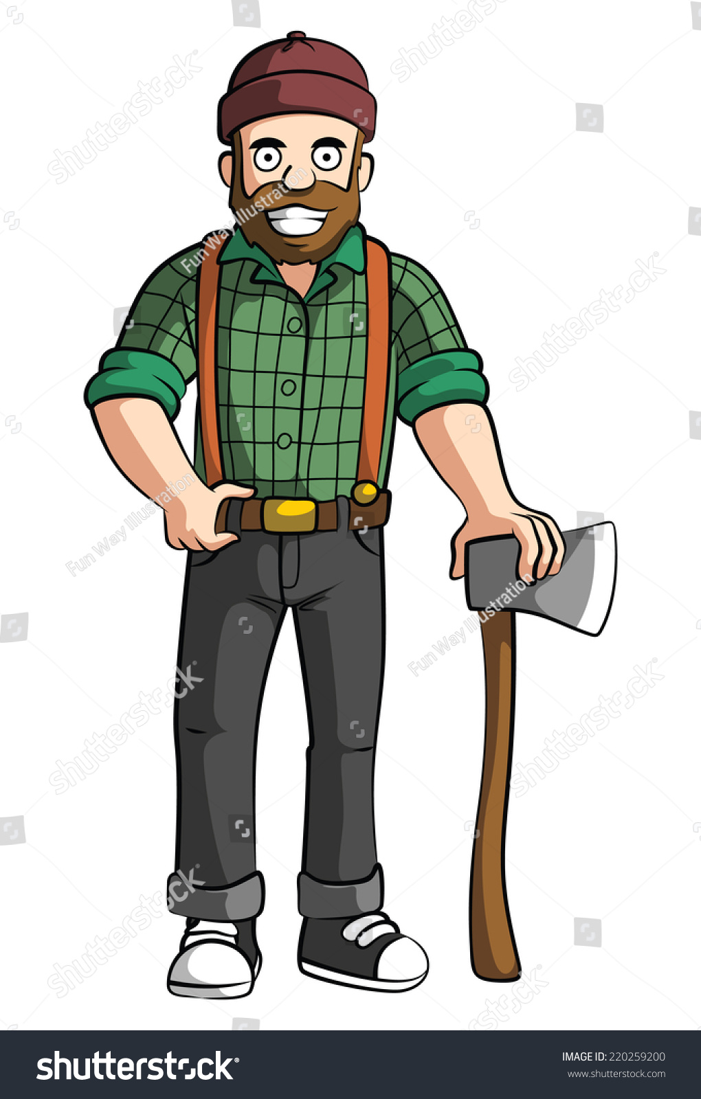 Woodcutter Stock Illustration 220259200 - Shutterstock