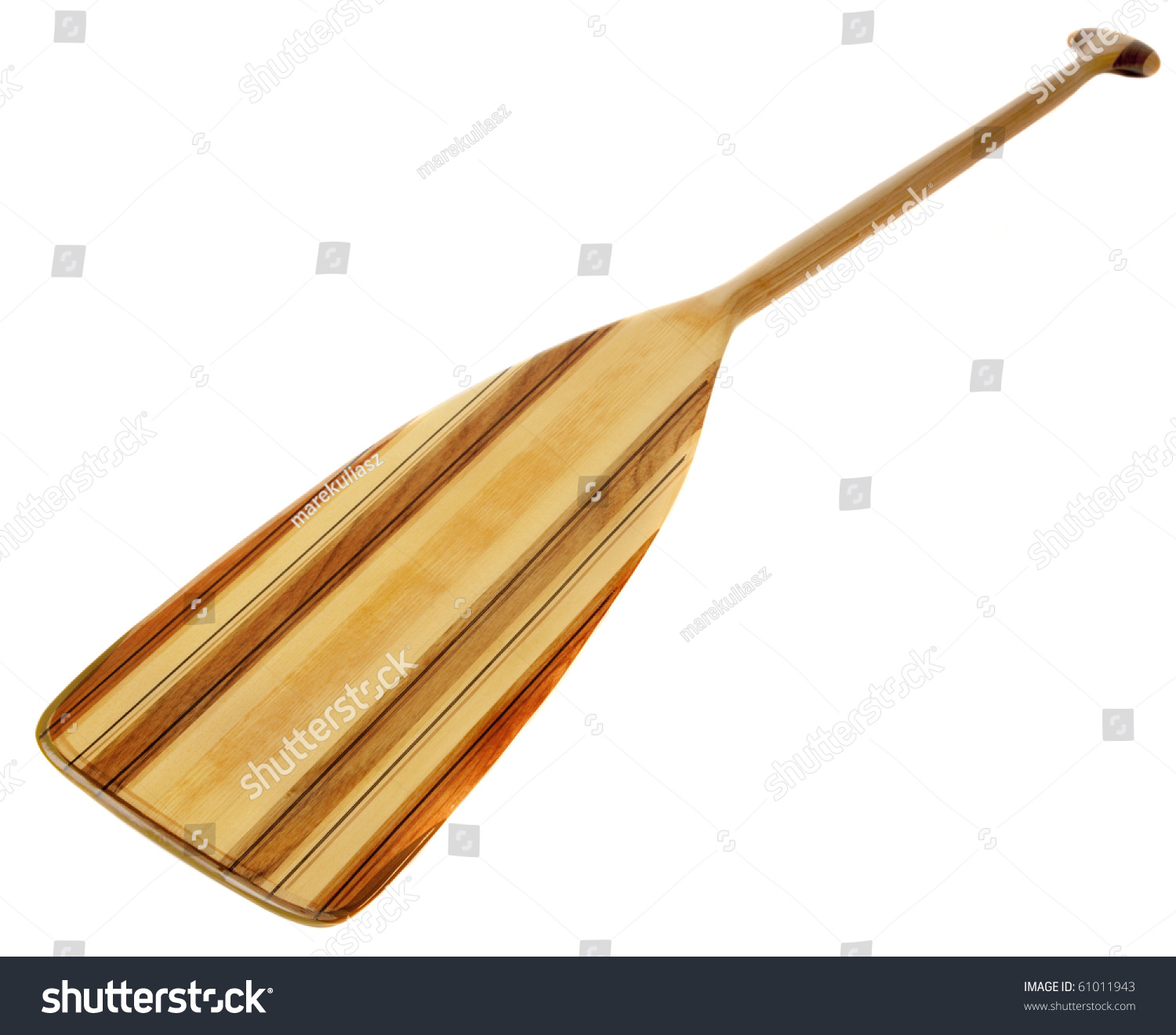 Wooden (Basswood, Butternut And Red Alder)) Cruising Canoe Paddle With ...