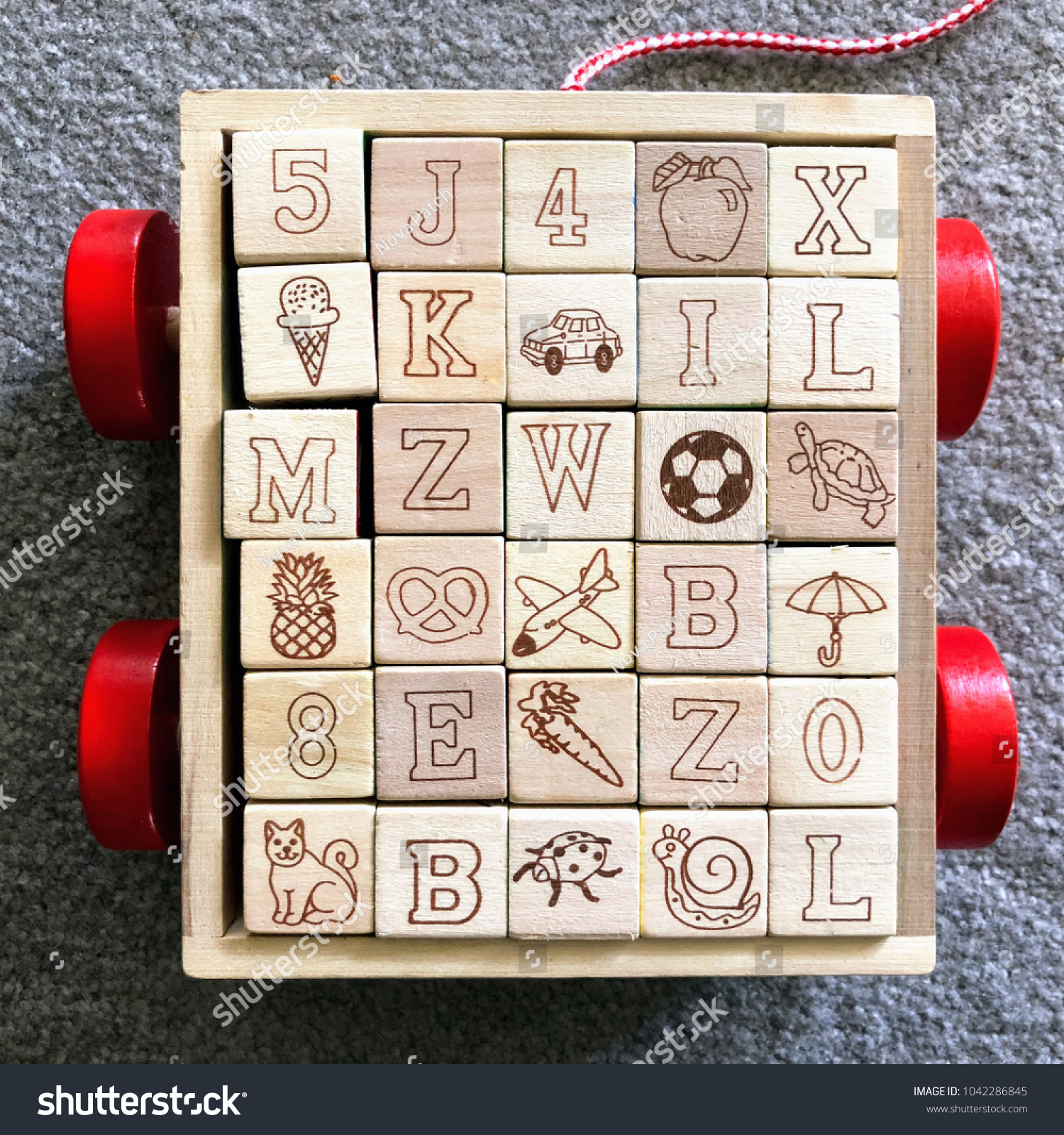 Wooden Alphabet Emoji Blocks Toy Cart Stock Photo Edit Now Wooden Alphabet Emoji Blocks Toy Cart Stock Photo Edit Now