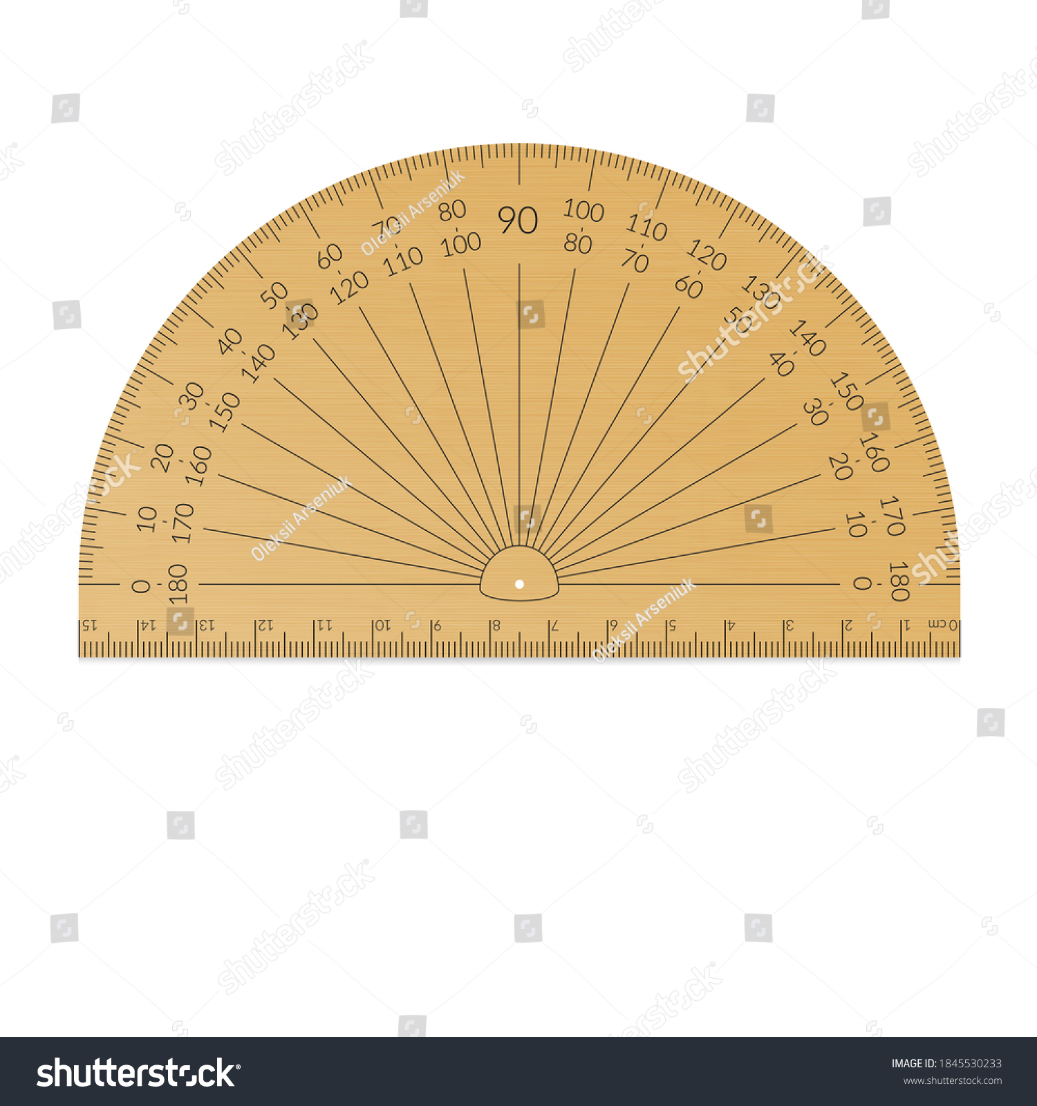 aluminium circular protractor ruler metric units stock vector royalty free 1549400987 shutterstock