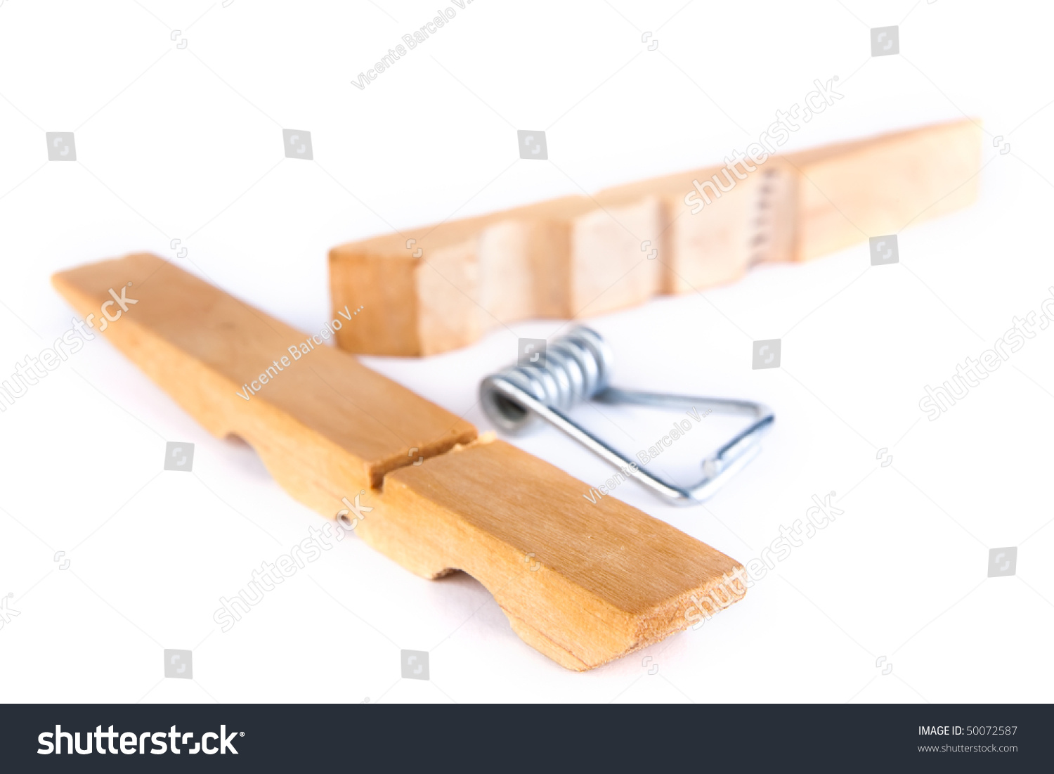Wooden Clothespin Break Into Pieces Against Stock Photo Edit Now