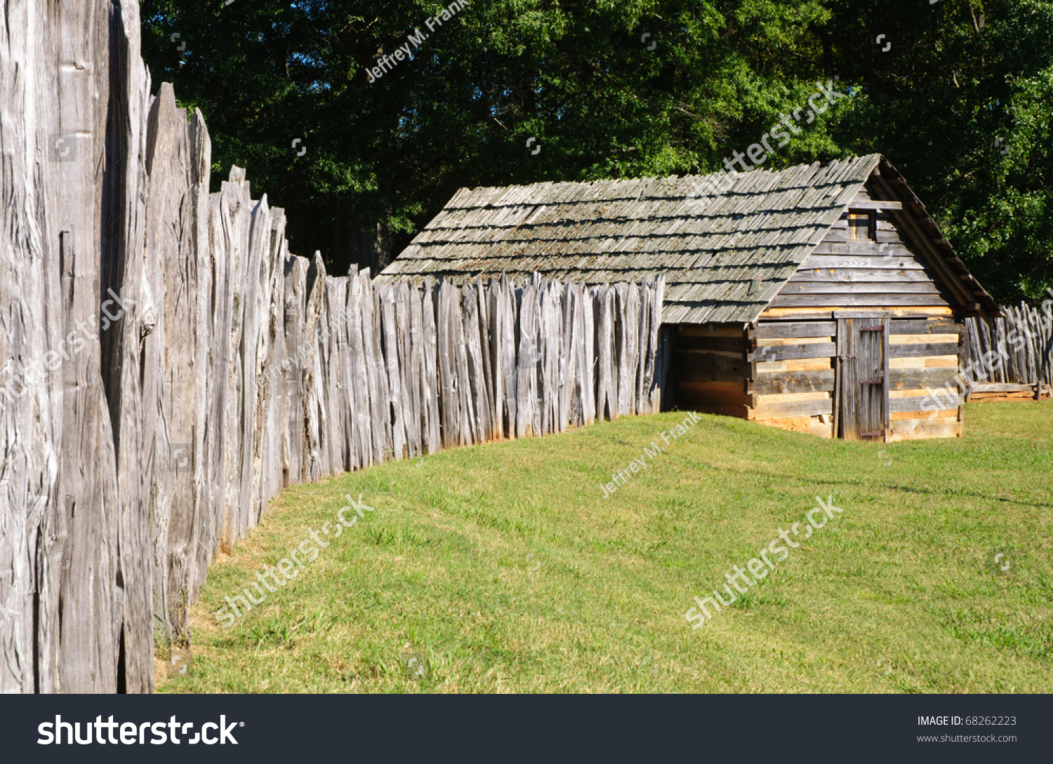 Wooden Fort Interior Stock Photo 68262223 - Shutterstock