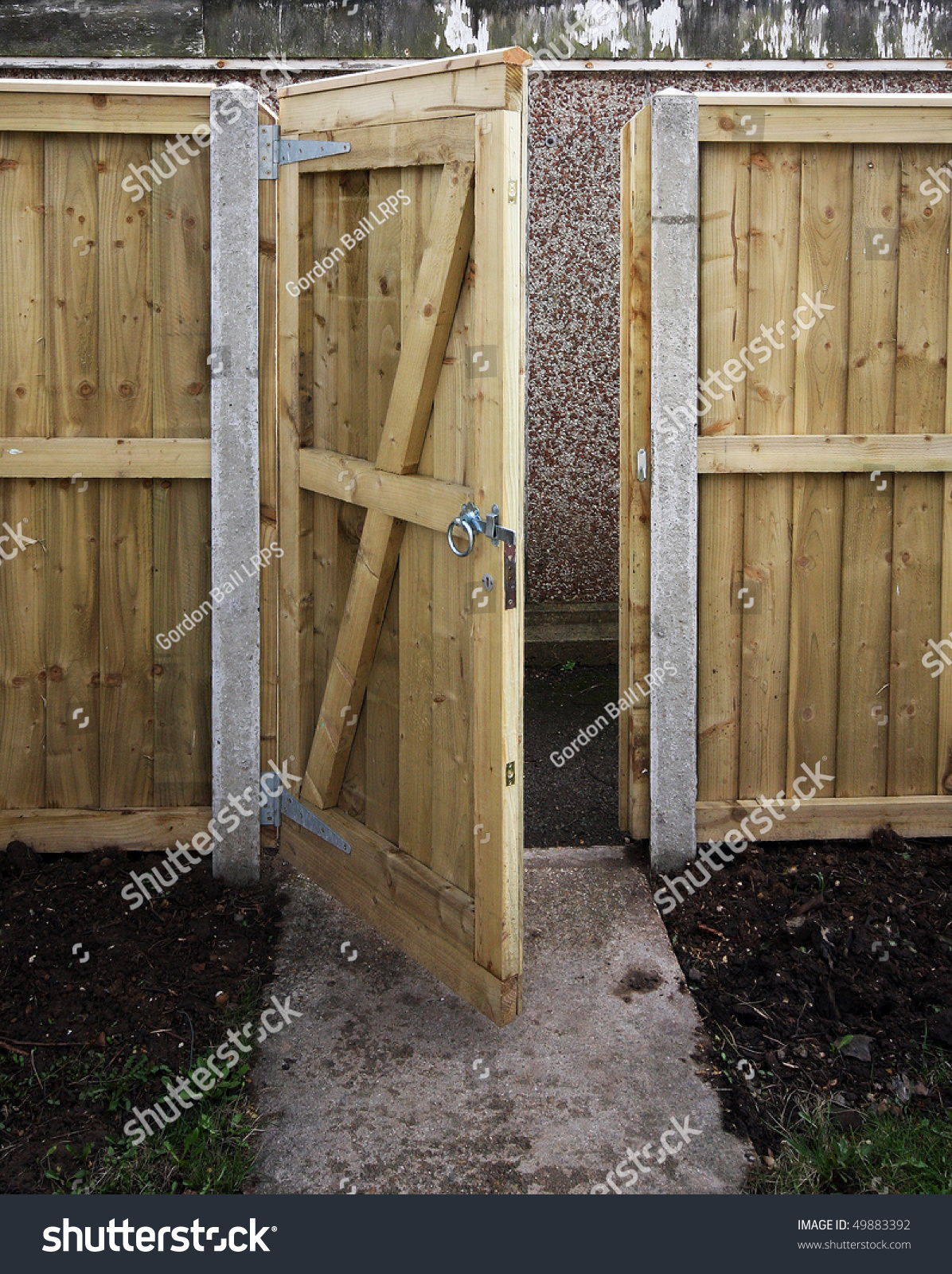 Wooden Garden Gate And Fence Wooden Garden Gate And Fence