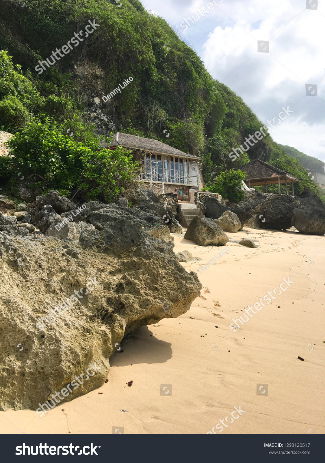 Wooden House On Beach House On Stock Photo Edit Now 1293120517