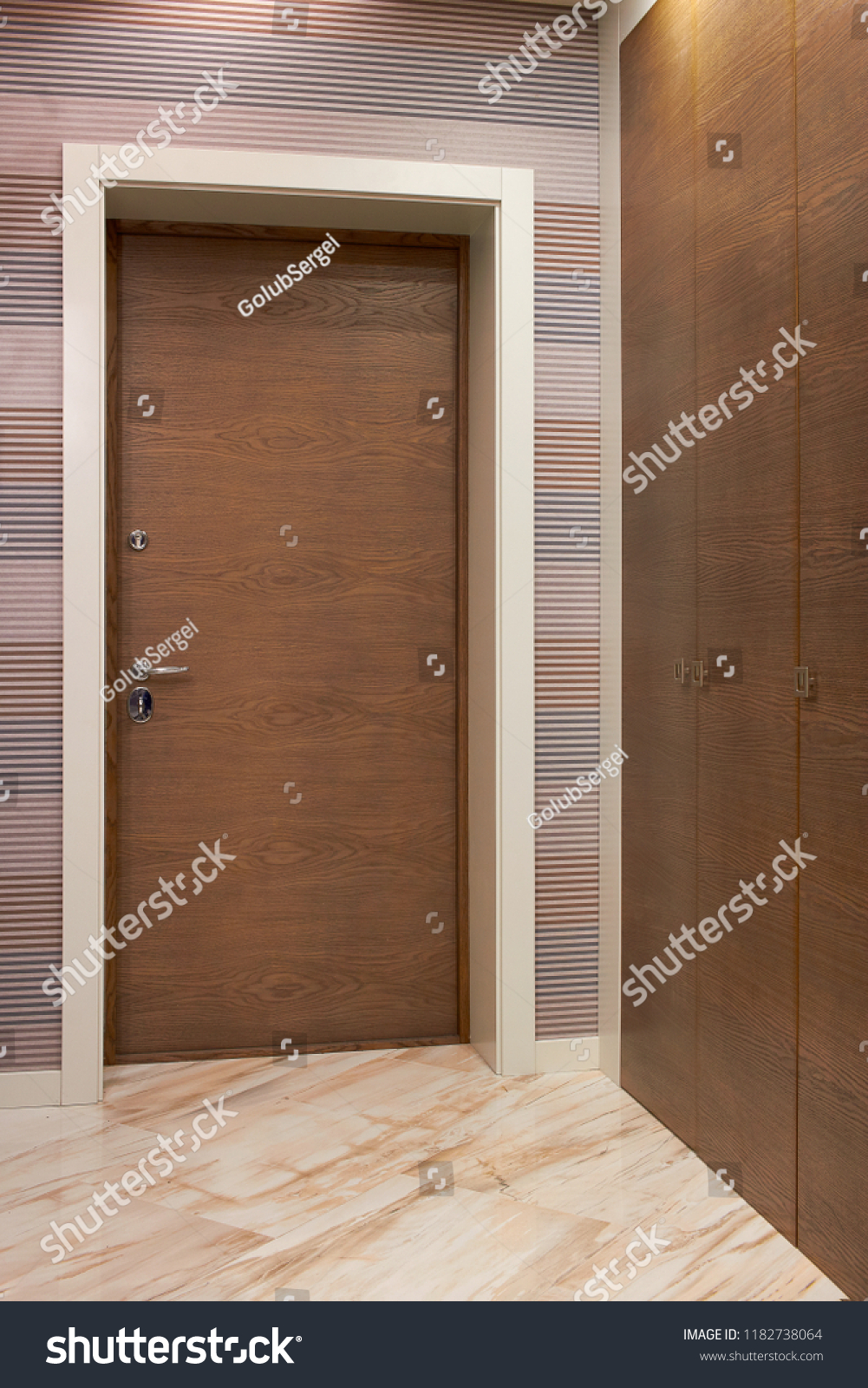 Wooden Interior Doors High Quality Interior Stock Photo
