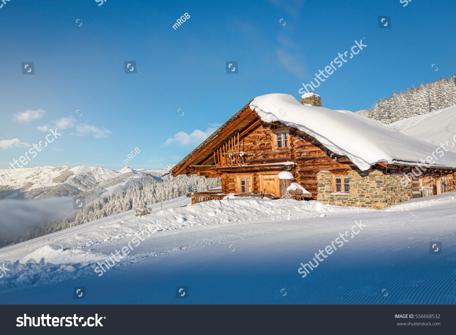 Pakao u Srbiji: slijedećih par dana očekuju najgore Stock-photo-wooden-mountain-chalet-in-the-alps-in-winter-556668532