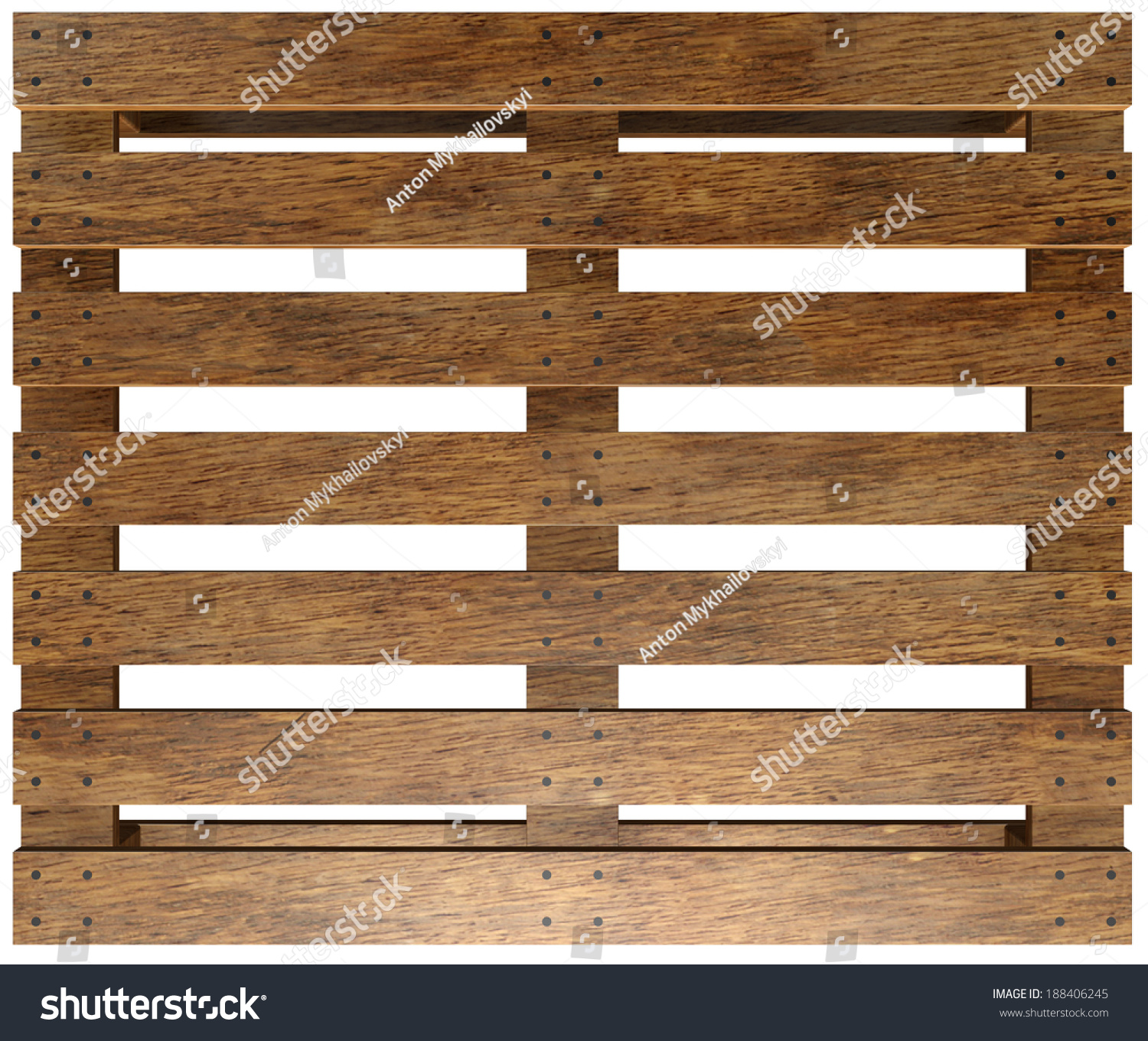 Wooden Pallet Isolated On White Background 3d Wooden Pallet Isolated On White Background 3d