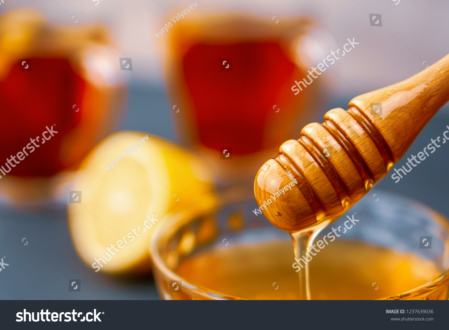 Wooden Spoon Honey Thin Trickle Honey Stock Photo Edit Now 1237639036