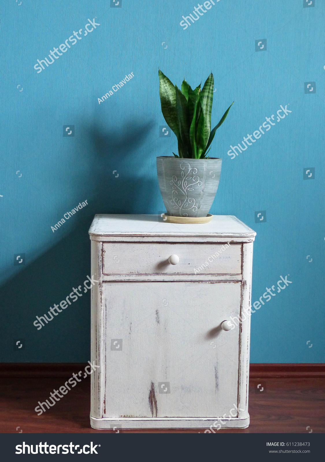 Wooden Vintage Dresser House Furniture Storage Stock Photo Edit