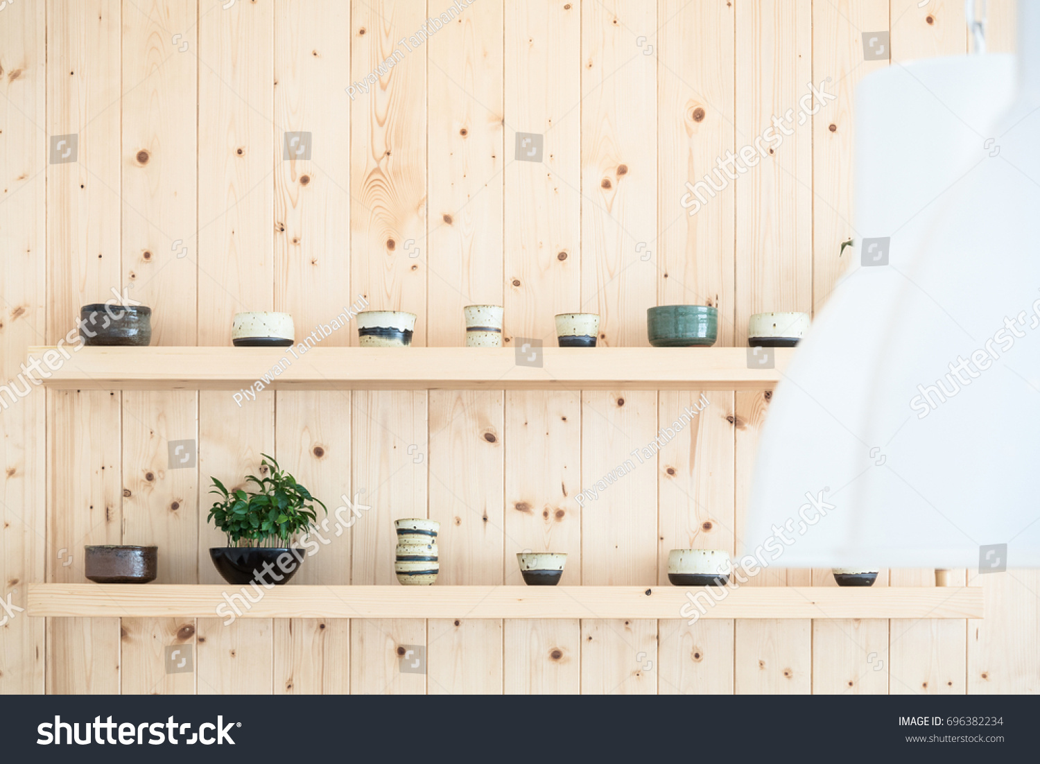 Wooden Wall Background Pine Wood Clay Stock Photo Edit Now