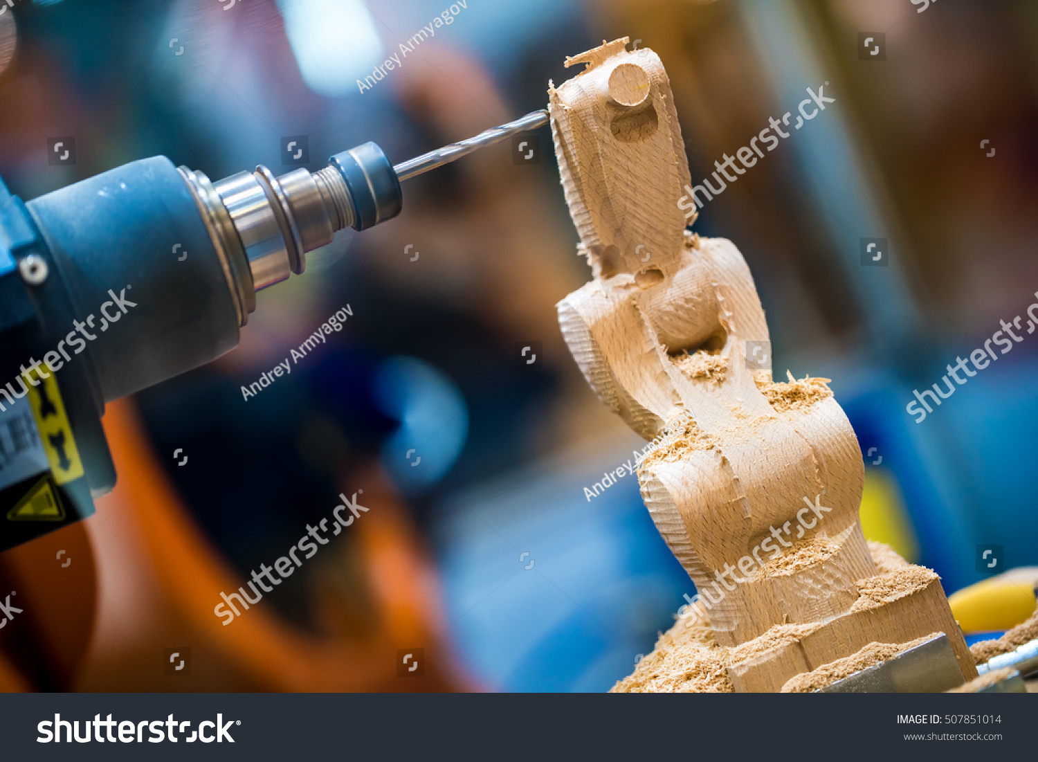 Woodworking Cnc Milling Machine. Stock Photo 507851014 : Shutterstock