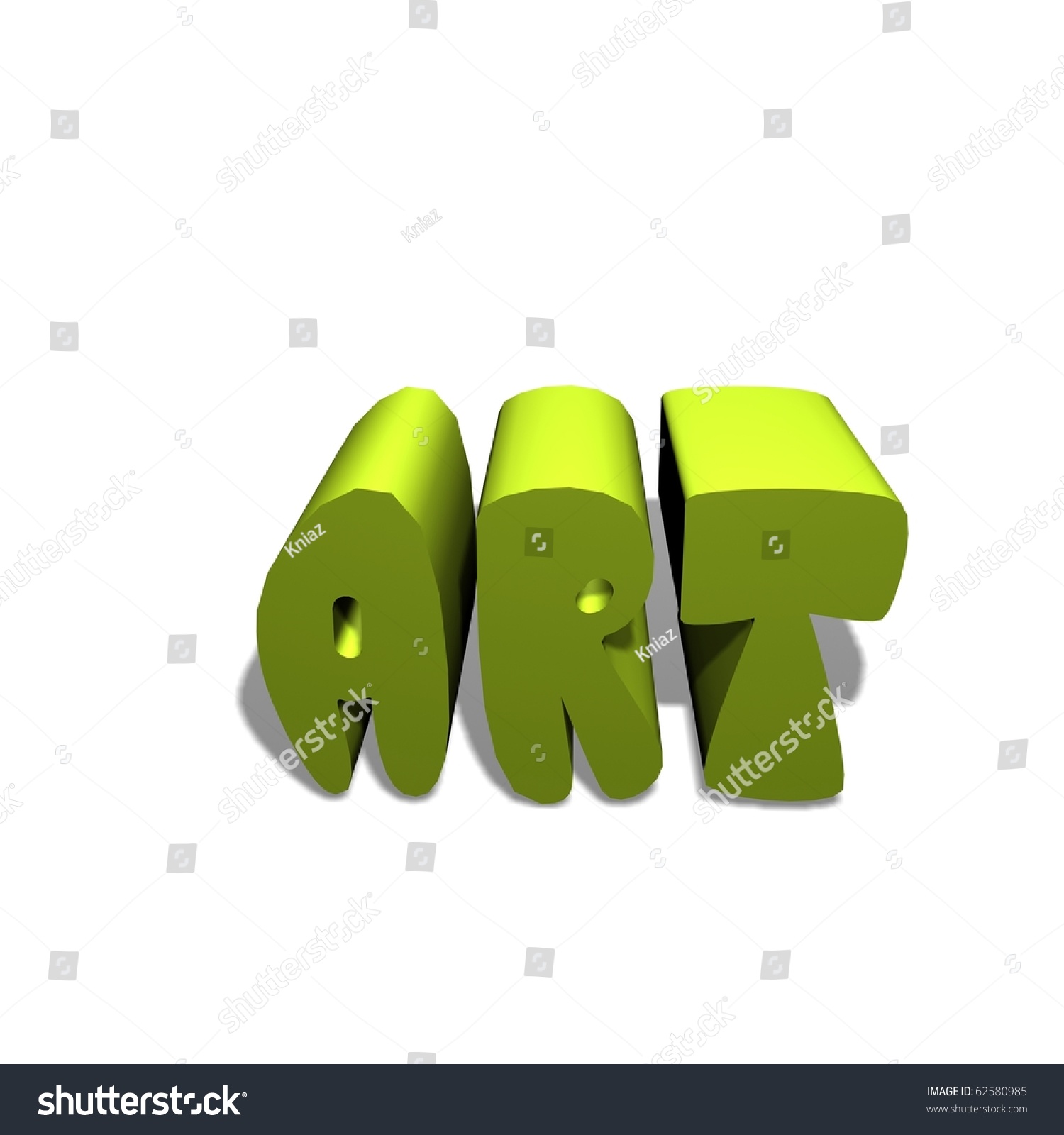 Word Art 3d Stock Illustration 62580985 Shutterstock