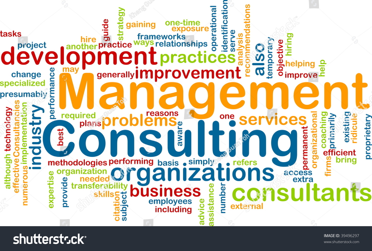 Word Cloud Concept Illustration Management Consulting Stock ...