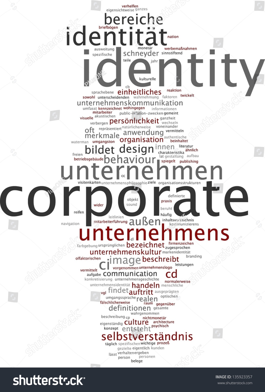 Word Cloud Corporate Identity Stock Illustration