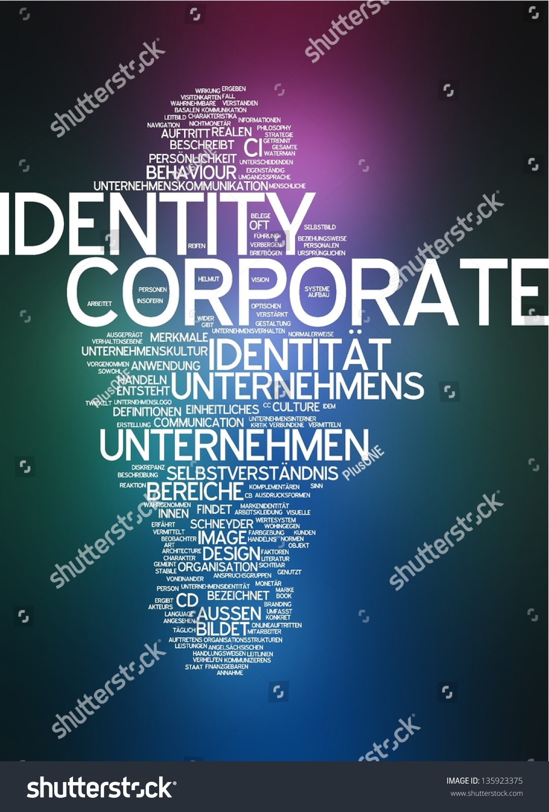 Word Cloud Corporate Identity Stock Illustration