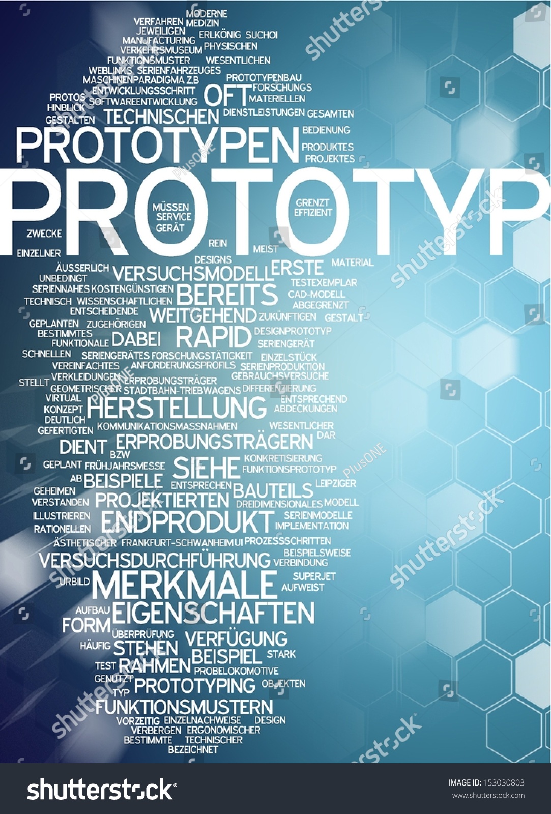 Word Cloud Prototype Stock Illustration