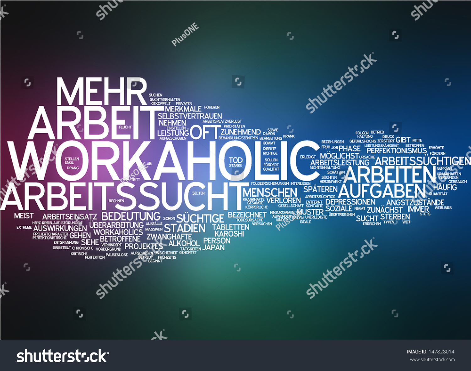 Word Cloud Workaholic Stock Illustration 147828014