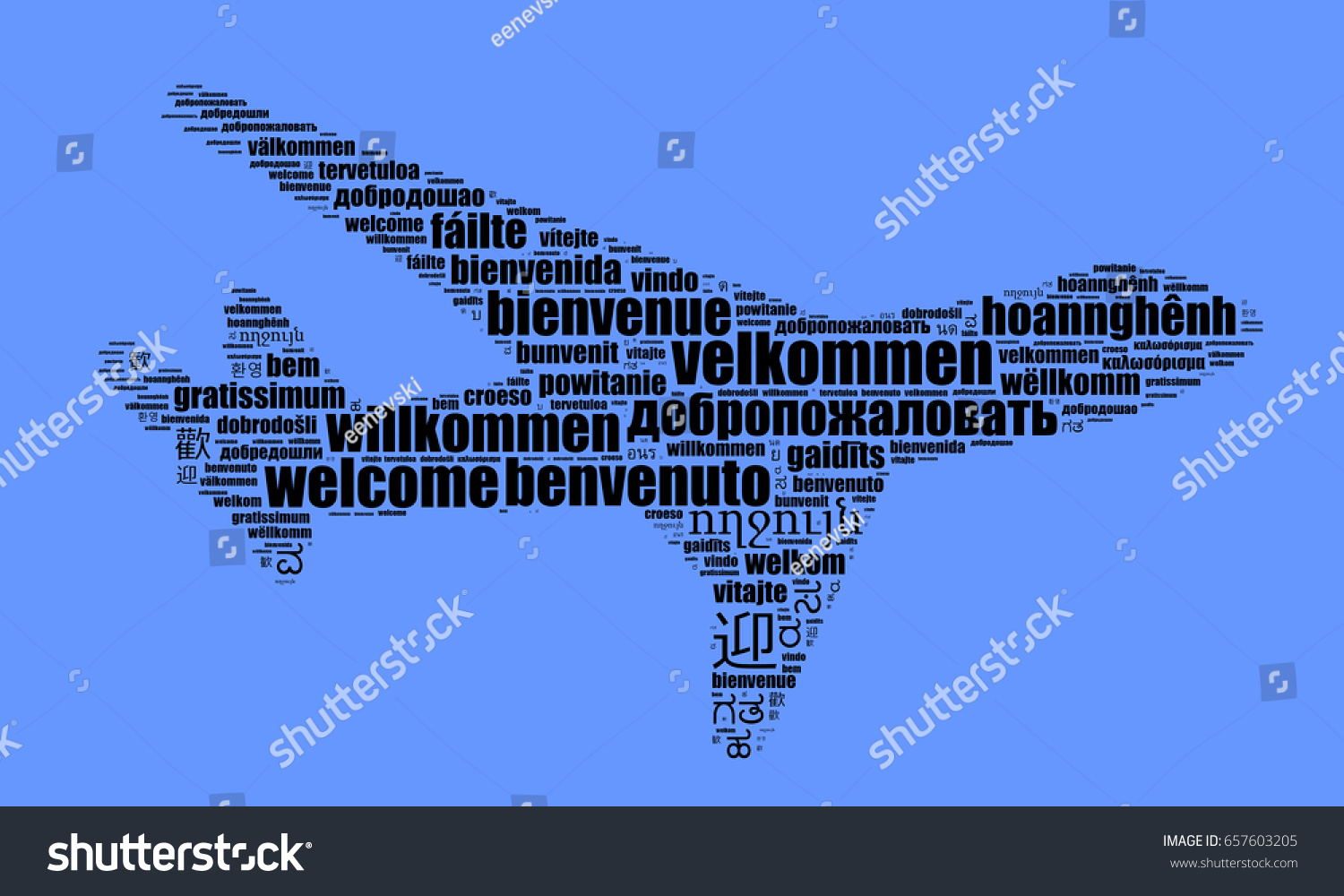 word-welcome-different-languages-word-cloud-stock-illustration