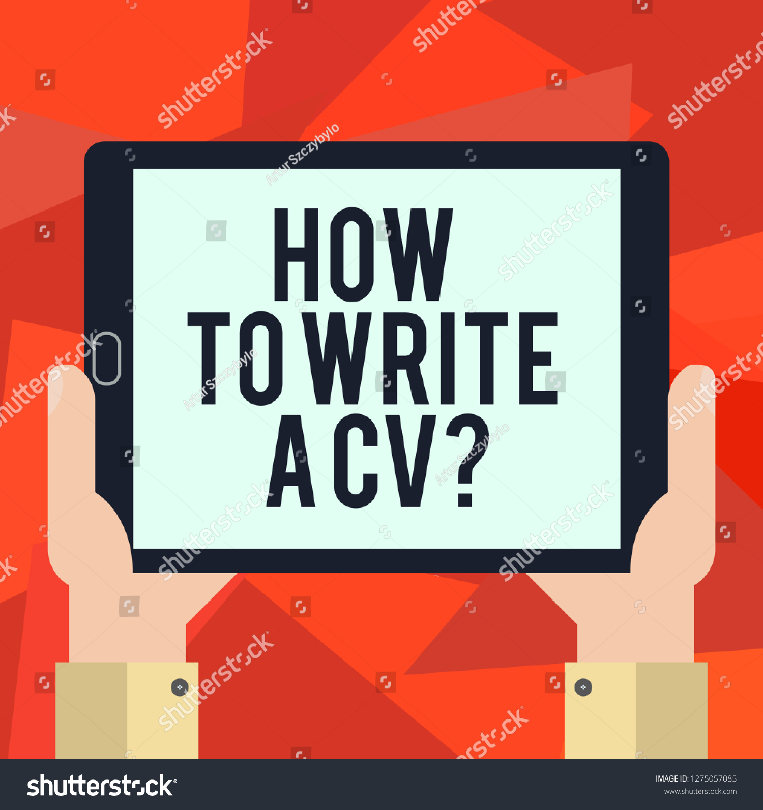 Word Writing Text How Write Cv Stock Illustration 1275057085