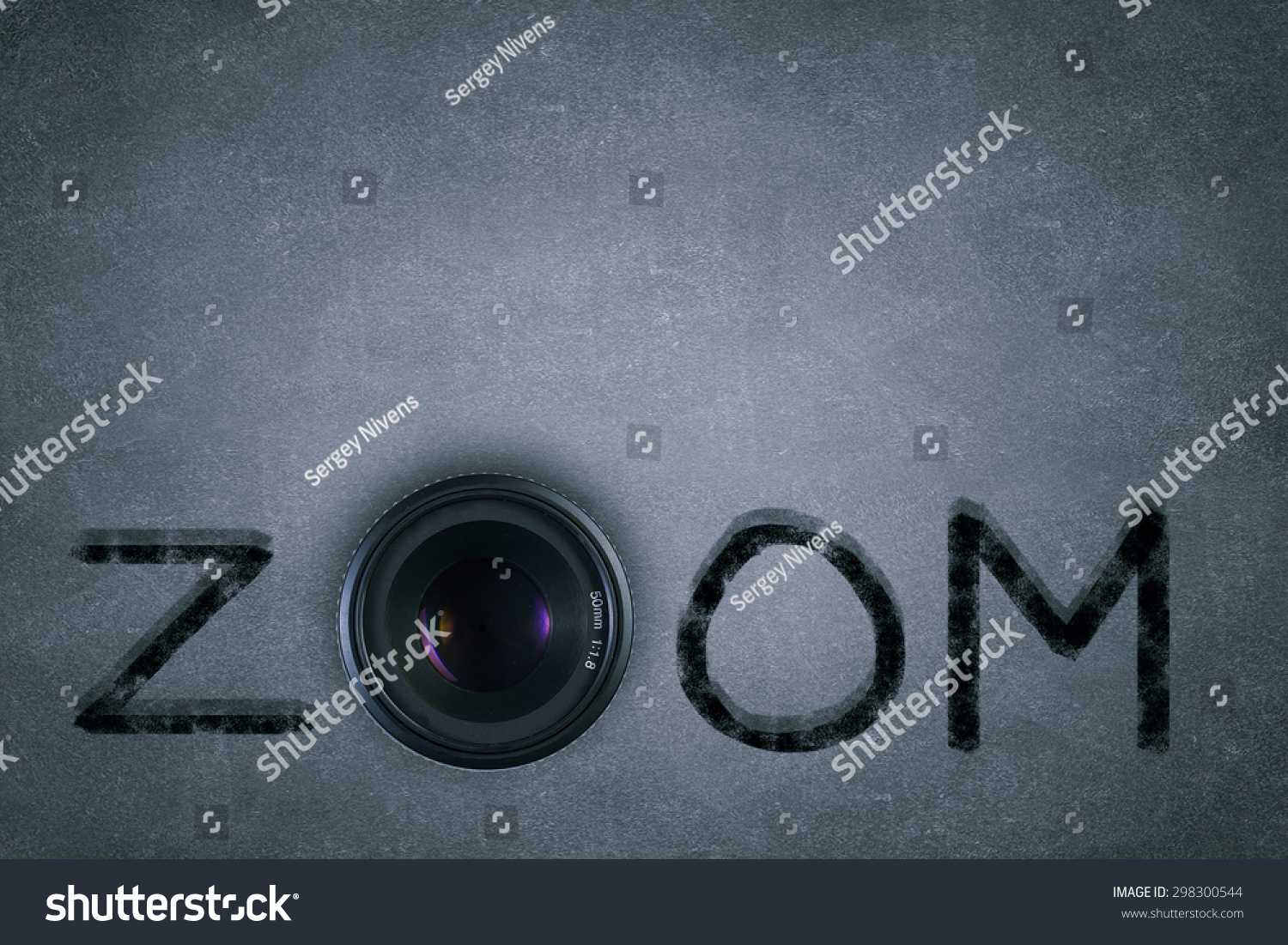  Gray Dual Curve Template Design Featuring Word Zoom with Camera Zoom