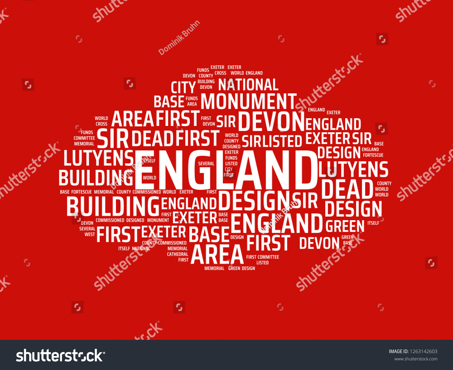 Wordcloud Main Word England Associated Words Stock Illustration ...