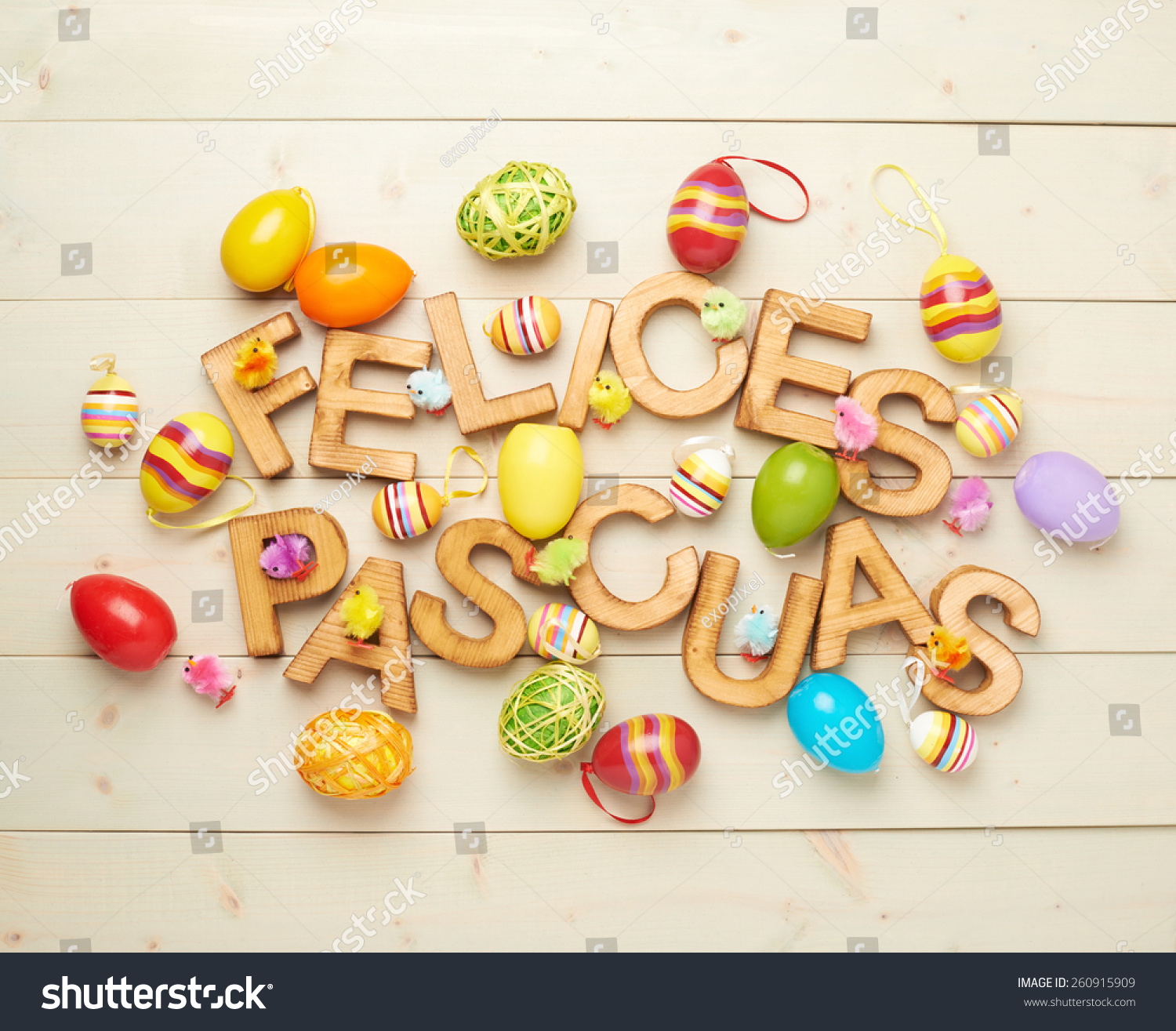 photo-de-stock-words-felices-pascuas-happy-easter-spanish-260915909