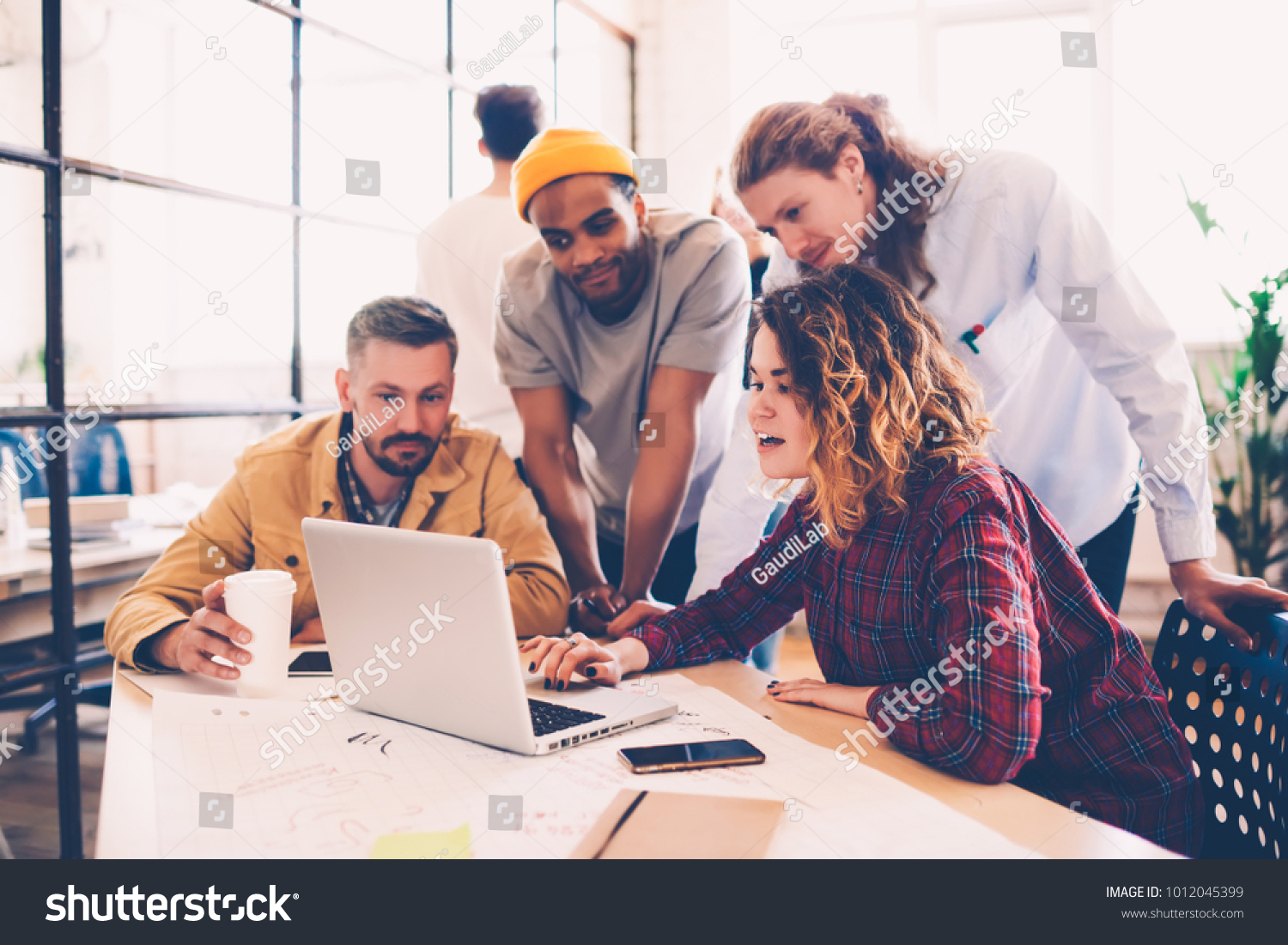 Working Group Discussing Ideas Project Sharing Stock Photo (Edit Now ...