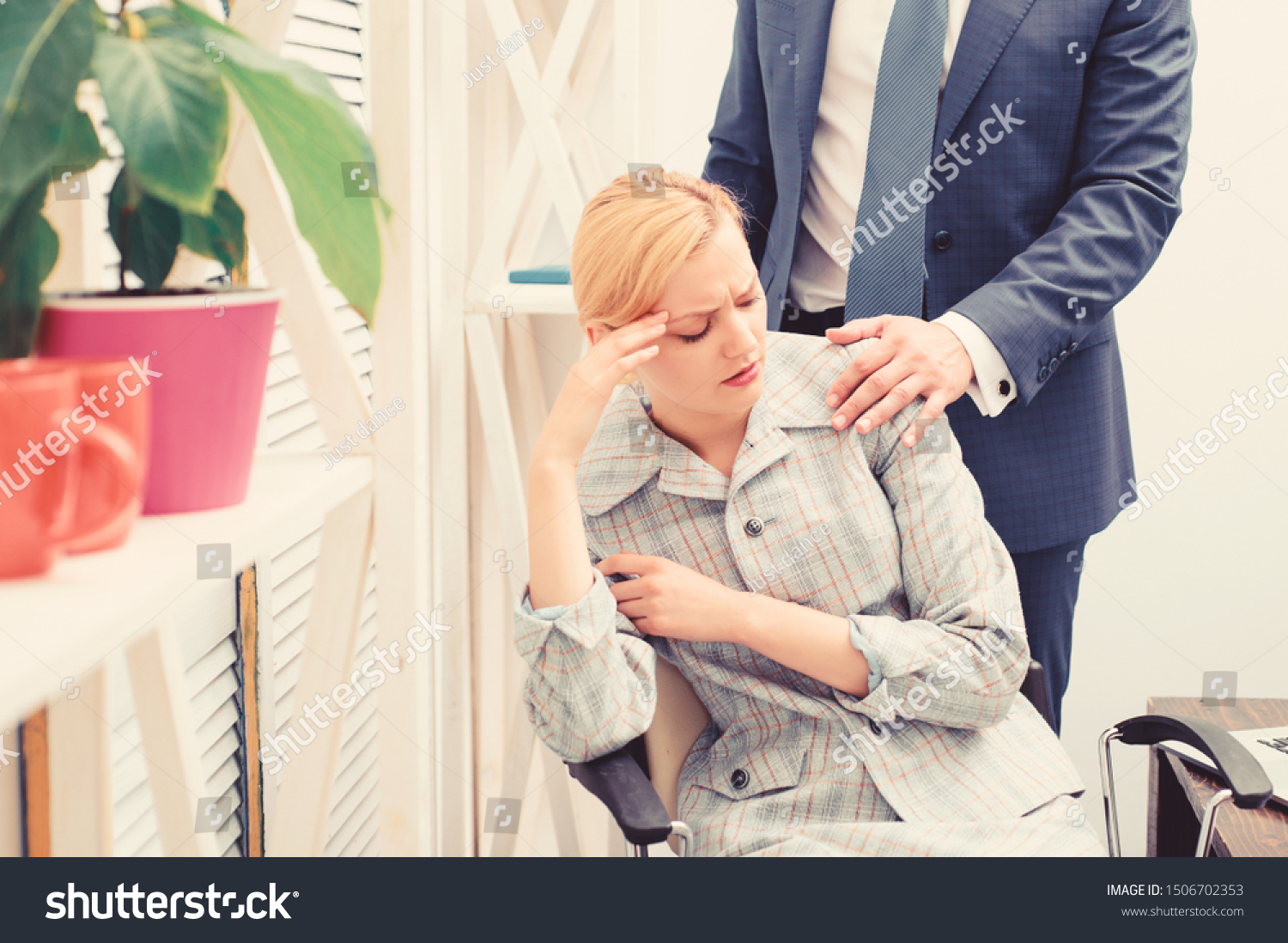 Workplace Bullying Concept Sexual Harassment Between Stock Photo Edit Now