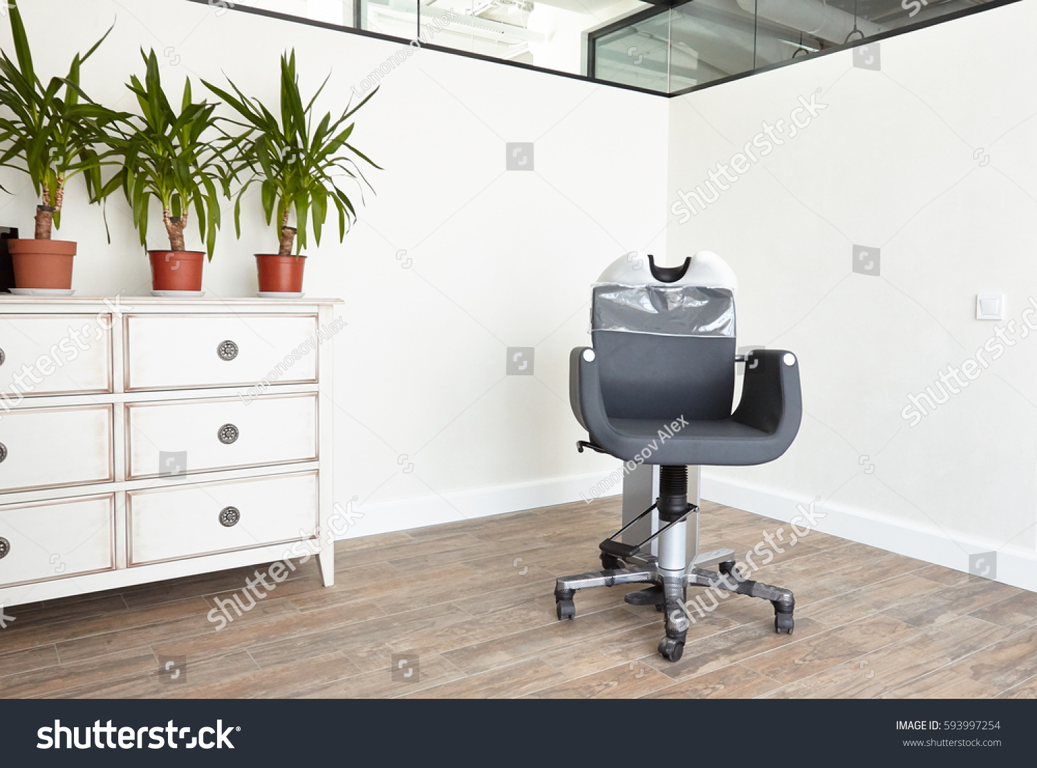 Workplace Hairdresser Interior Design Hairdresser Beautiful Stock