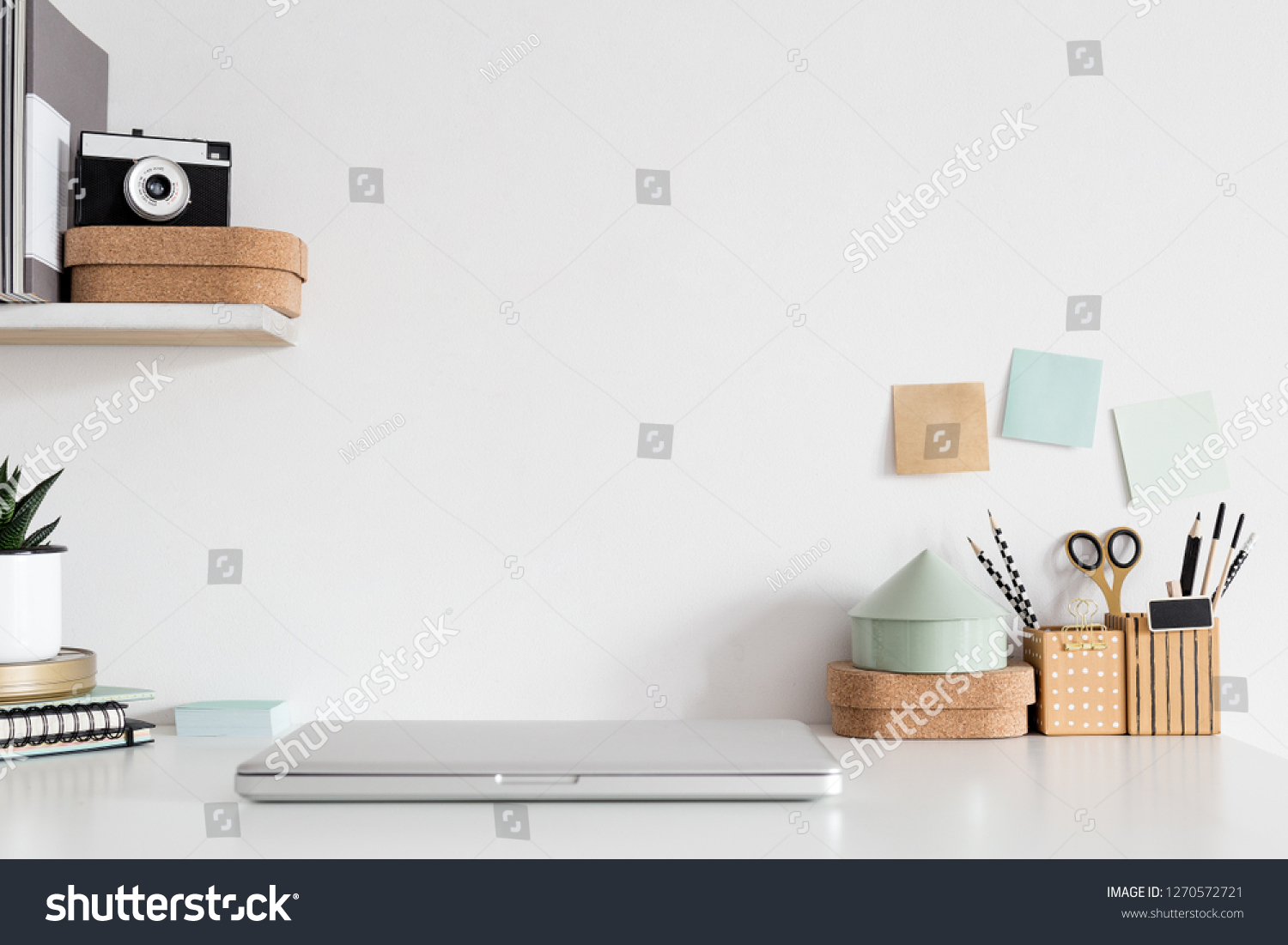 Workspace Computer Office Supplies On Office Stock Photo 1270572721 ...