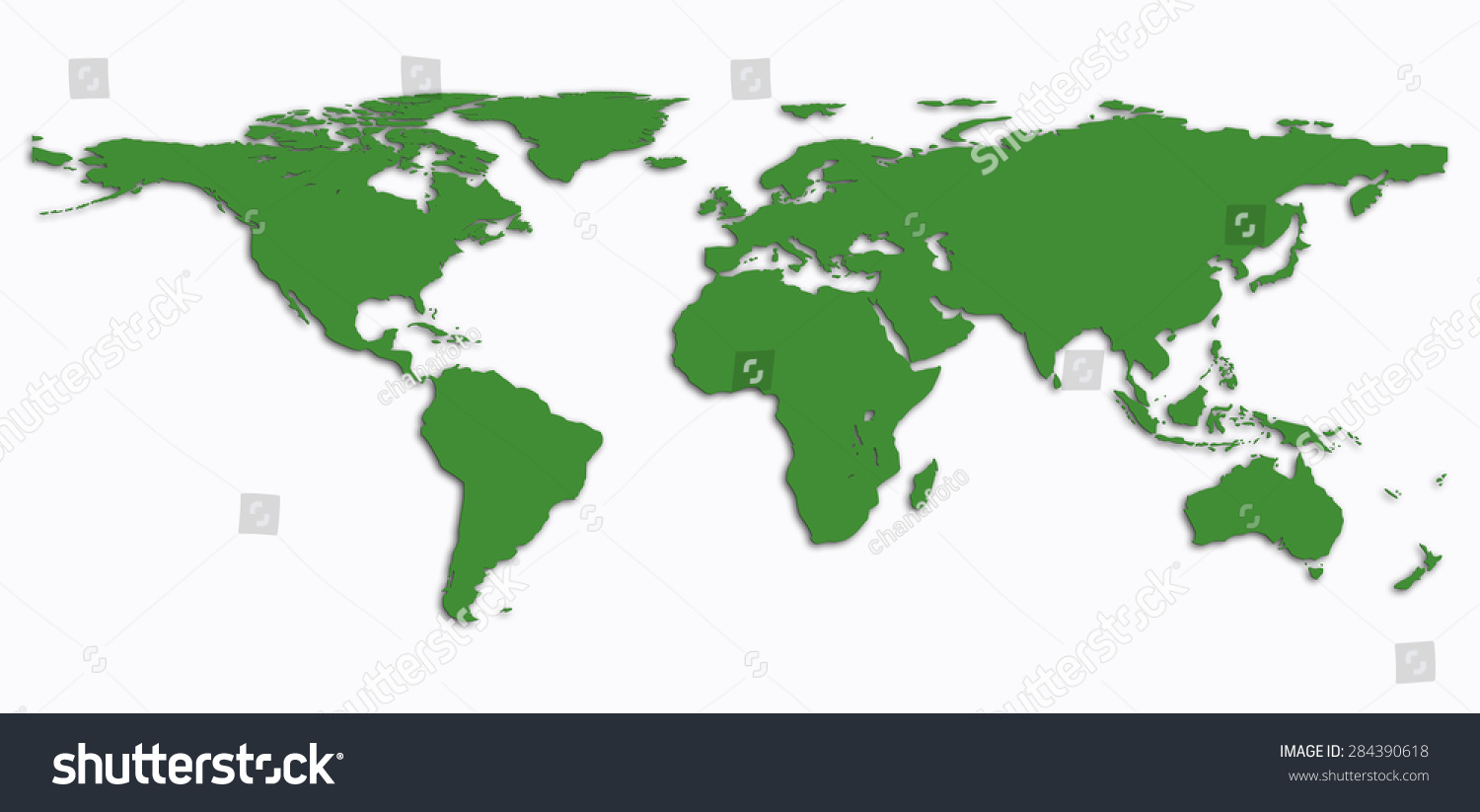 World Map Stock Illustration 284390618 - Shutterstock